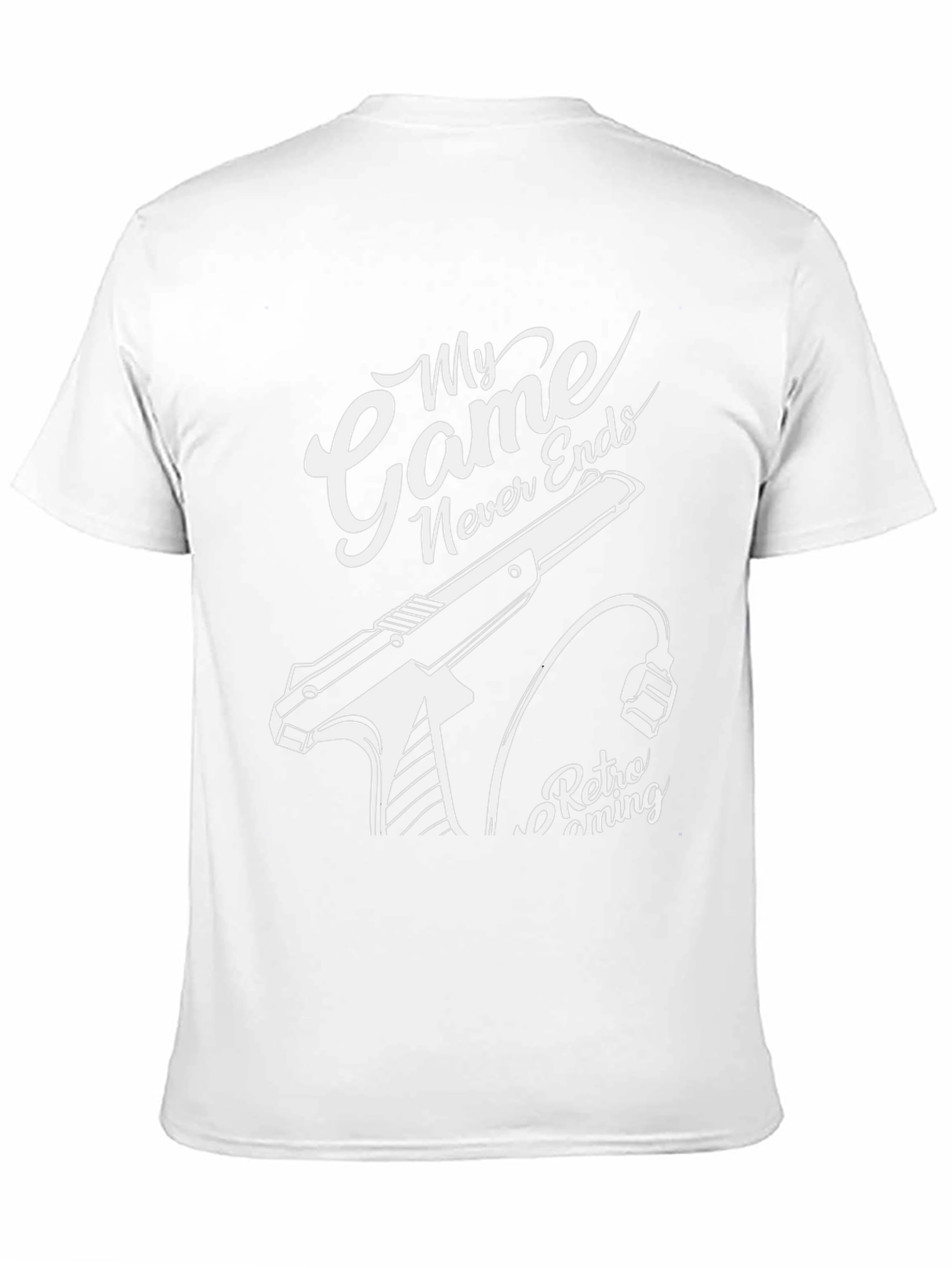 Retro Gaming Tee: My Game Never Ends Black T-Shirt