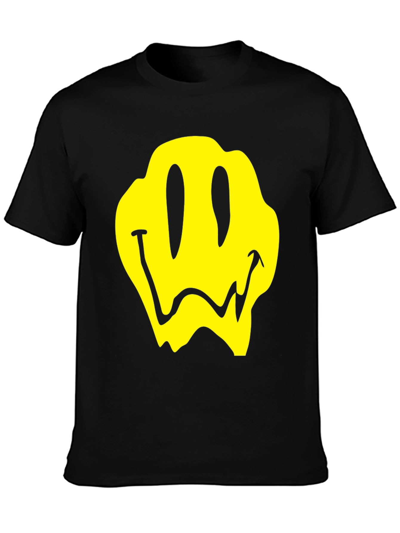 Melting Smiley Face Graphic T-Shirt