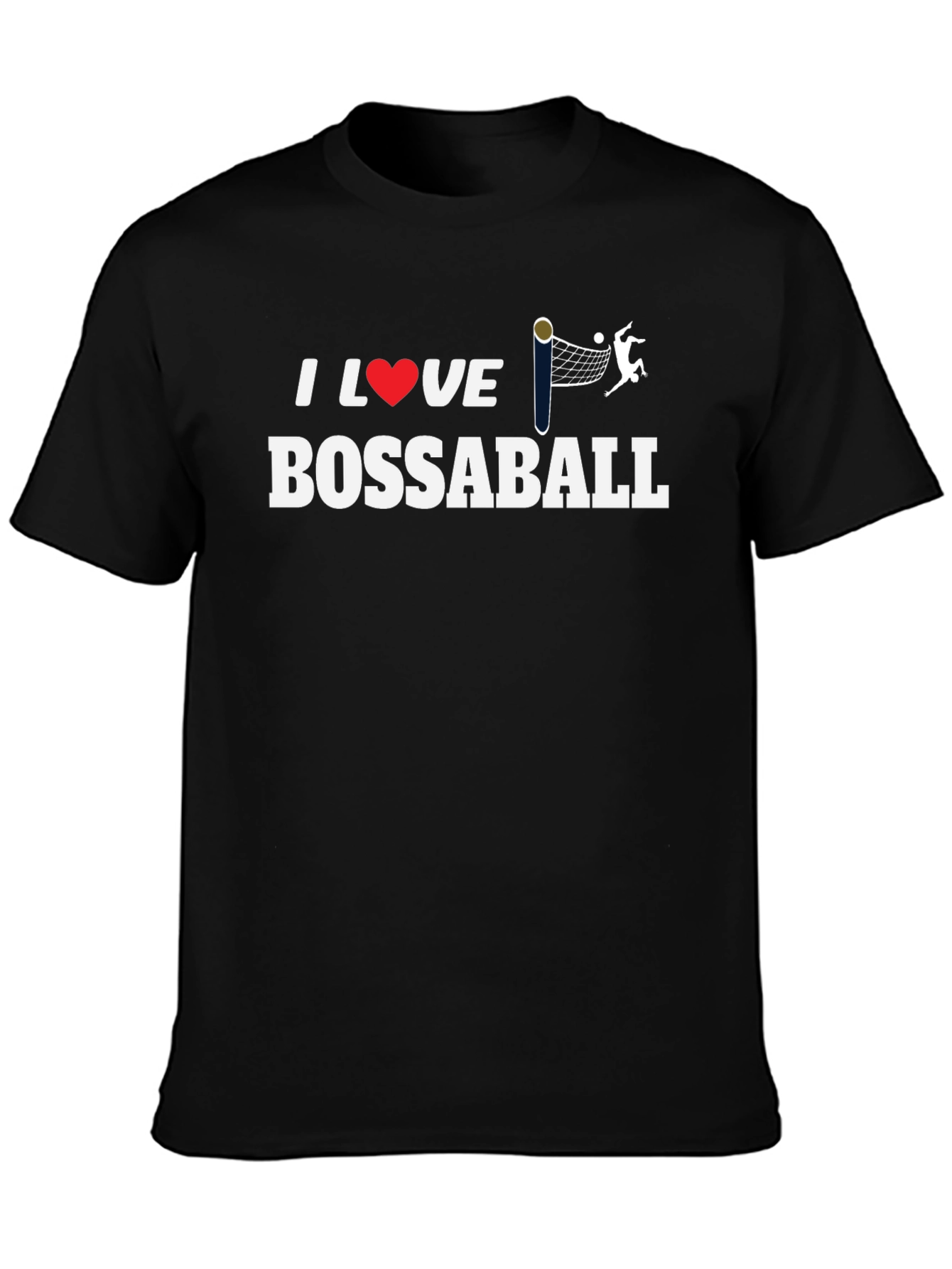 I Love Bossaball T-Shirt - Unique Sports Design