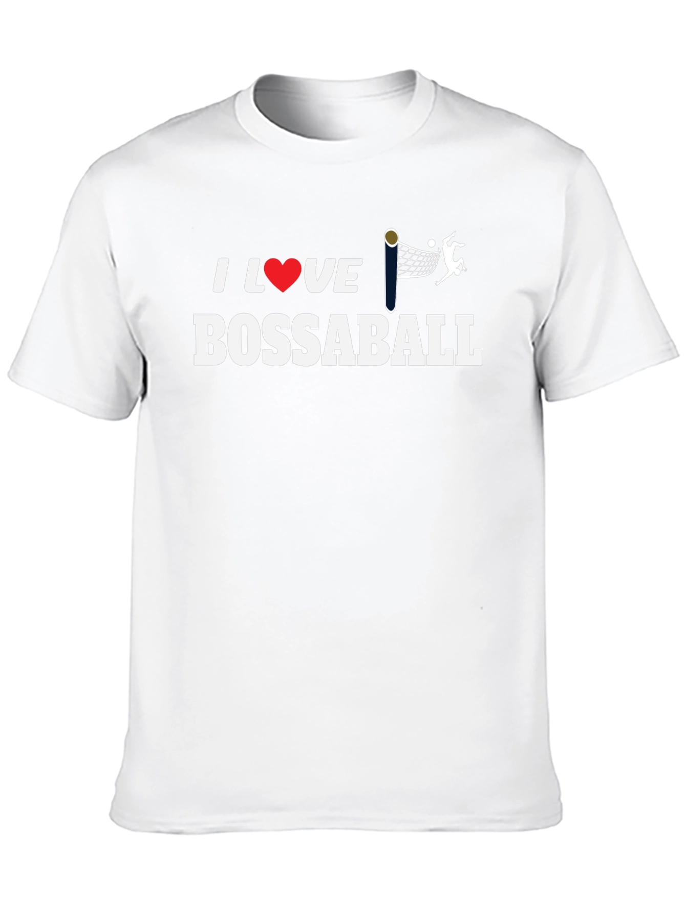 I Love Bossaball T-Shirt - Unique Sports Design