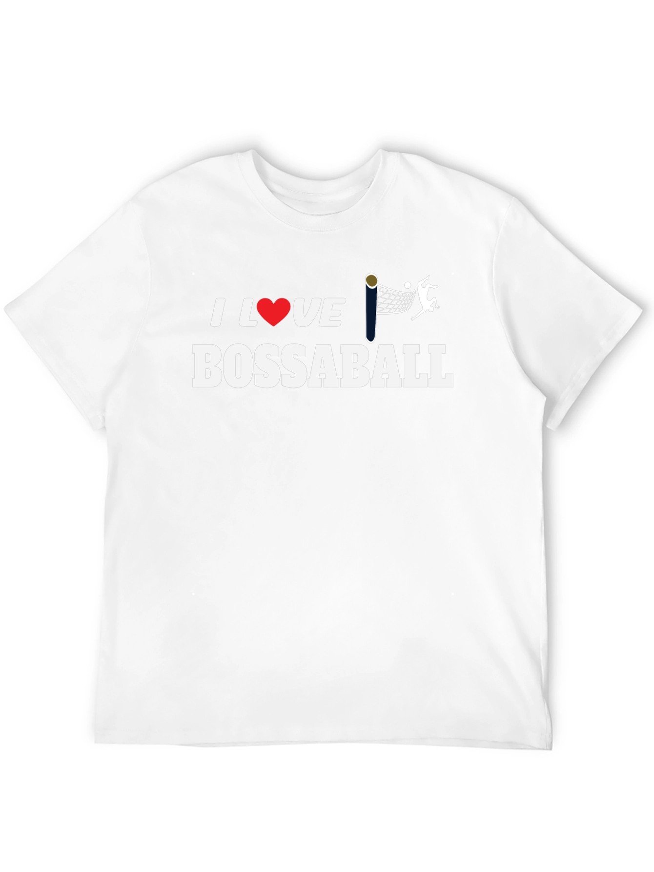 I Love Bossaball T-Shirt - Unique Sports Design
