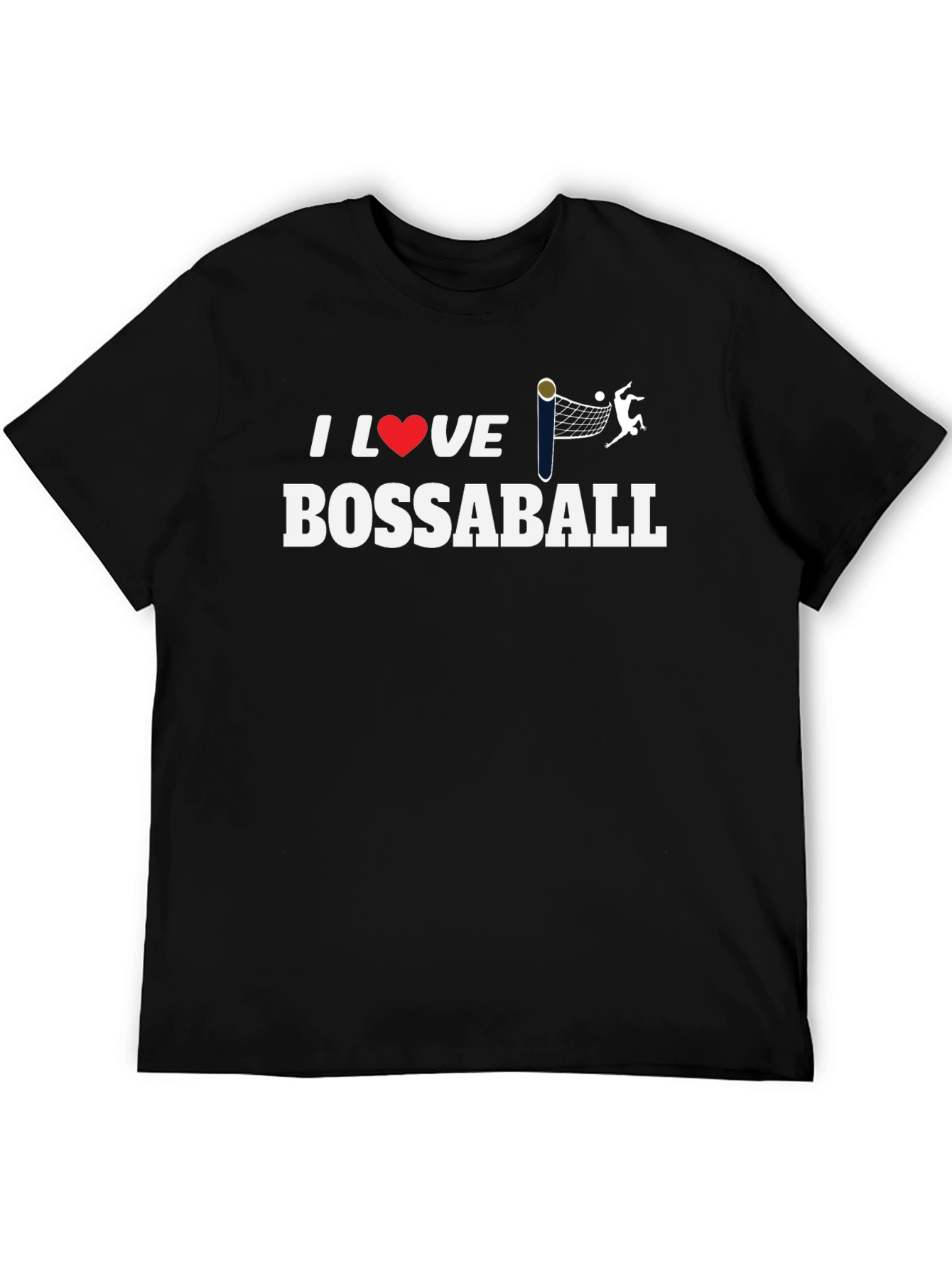 I Love Bossaball T-Shirt - Unique Sports Design