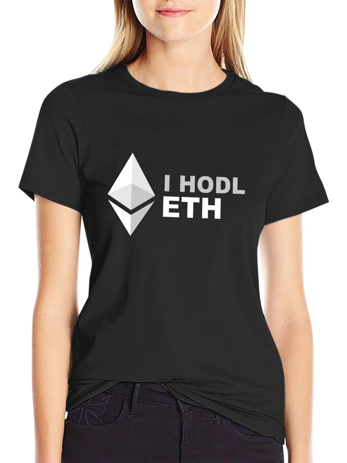 I HODL ETH Black T-Shirt