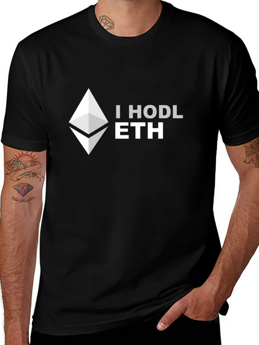 I HODL ETH Black T-Shirt
