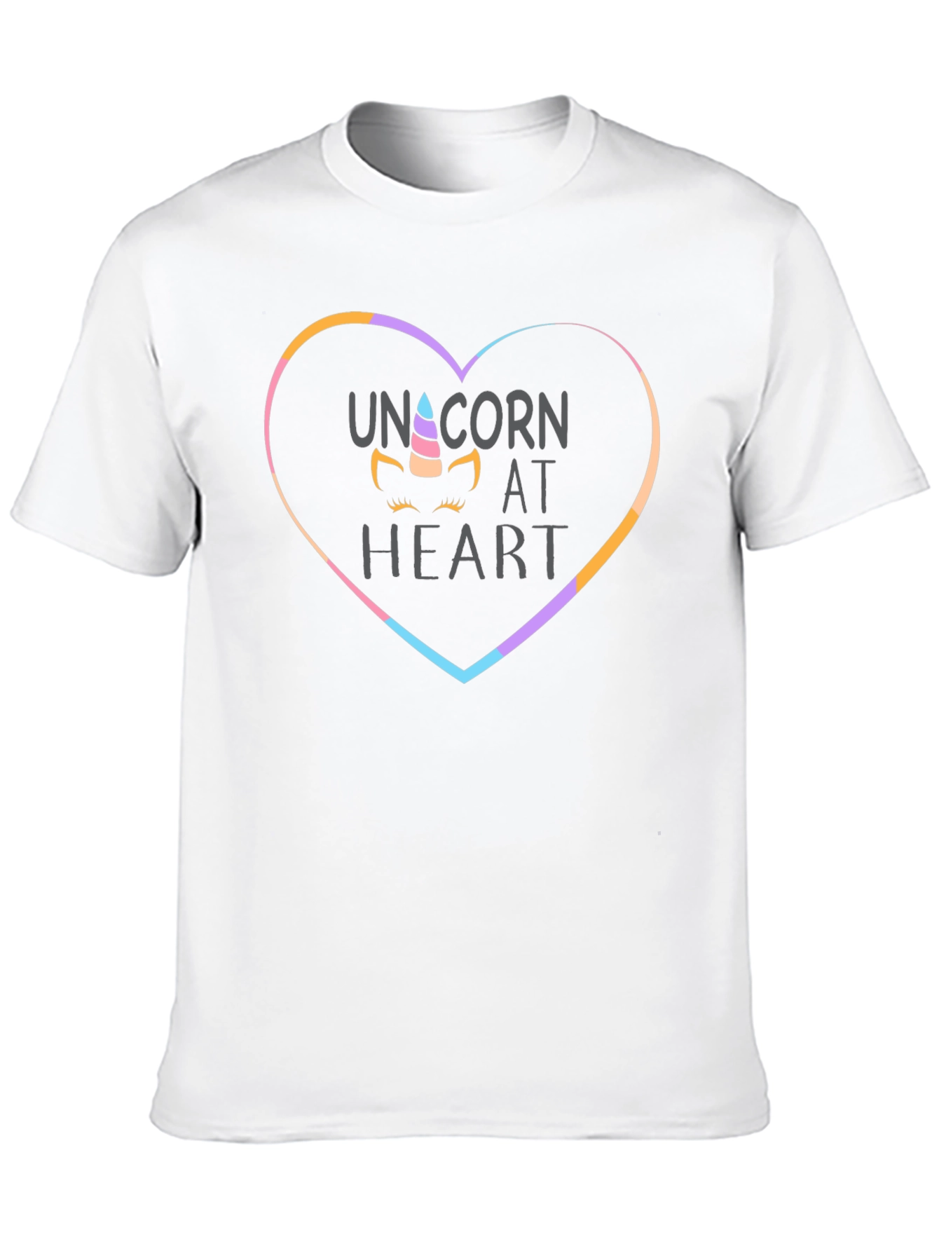 Unicorn at Heart Black T-Shirt