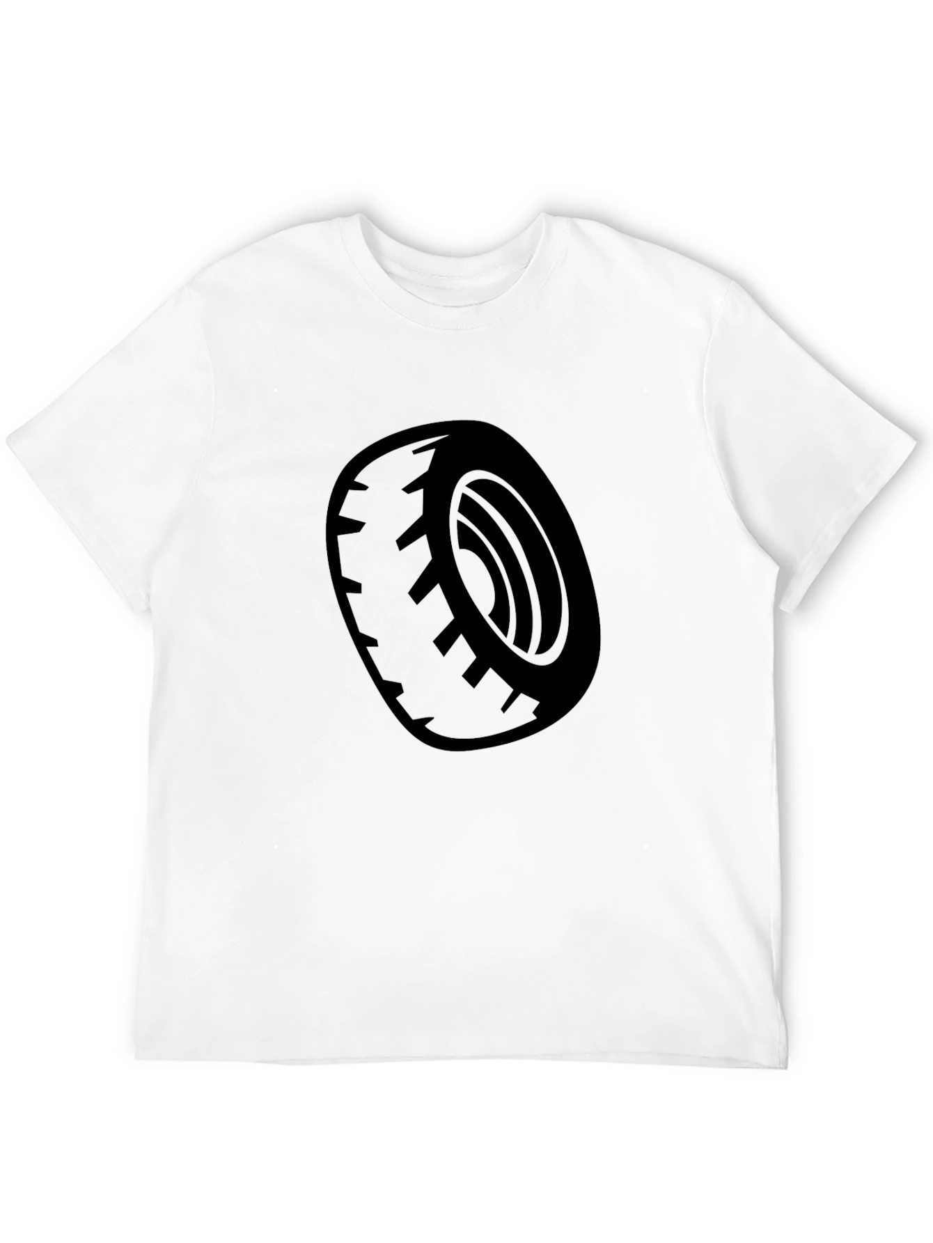 Black Tire Graphic Tee - Casual Style