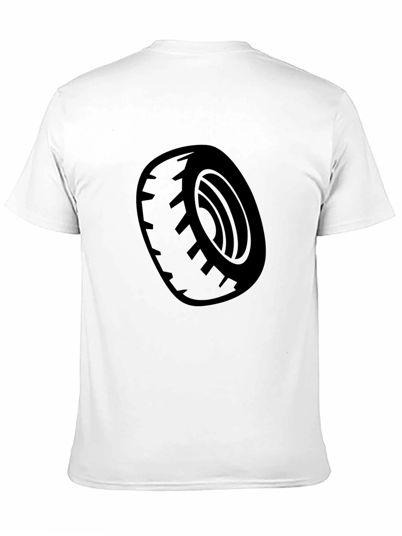Black Tire Graphic Tee - Casual Style