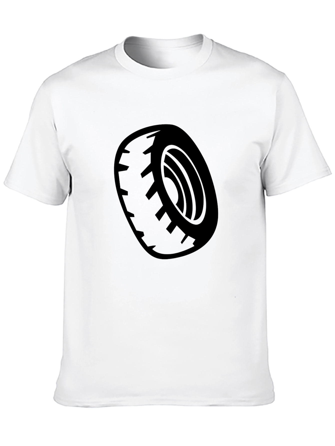 Black Tire Graphic Tee - Casual Style