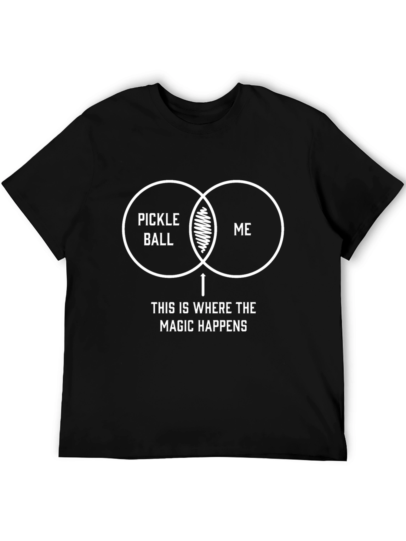 Pickleball Magic Graphic Tee - Black