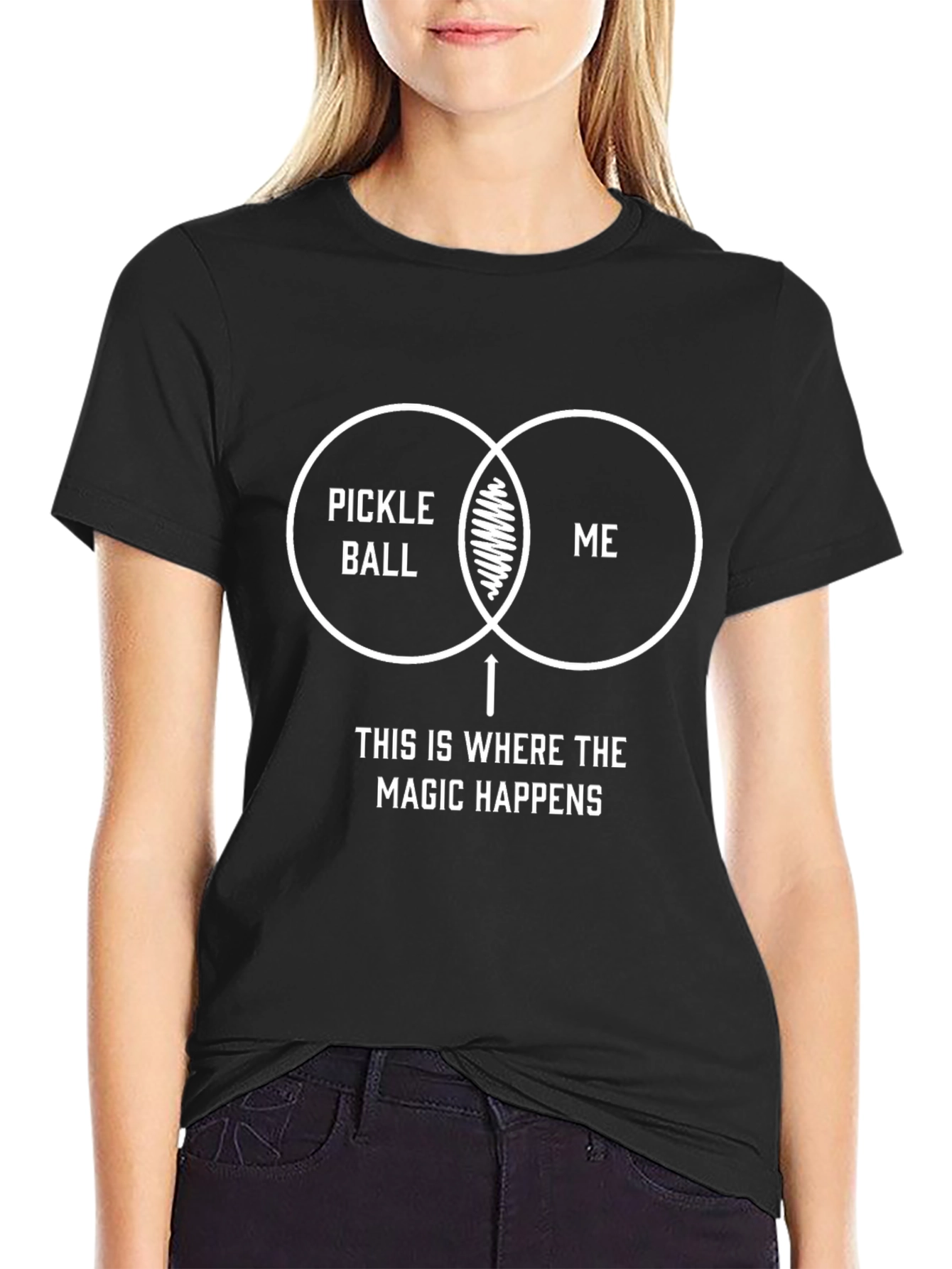 Pickleball Magic Graphic Tee - Black