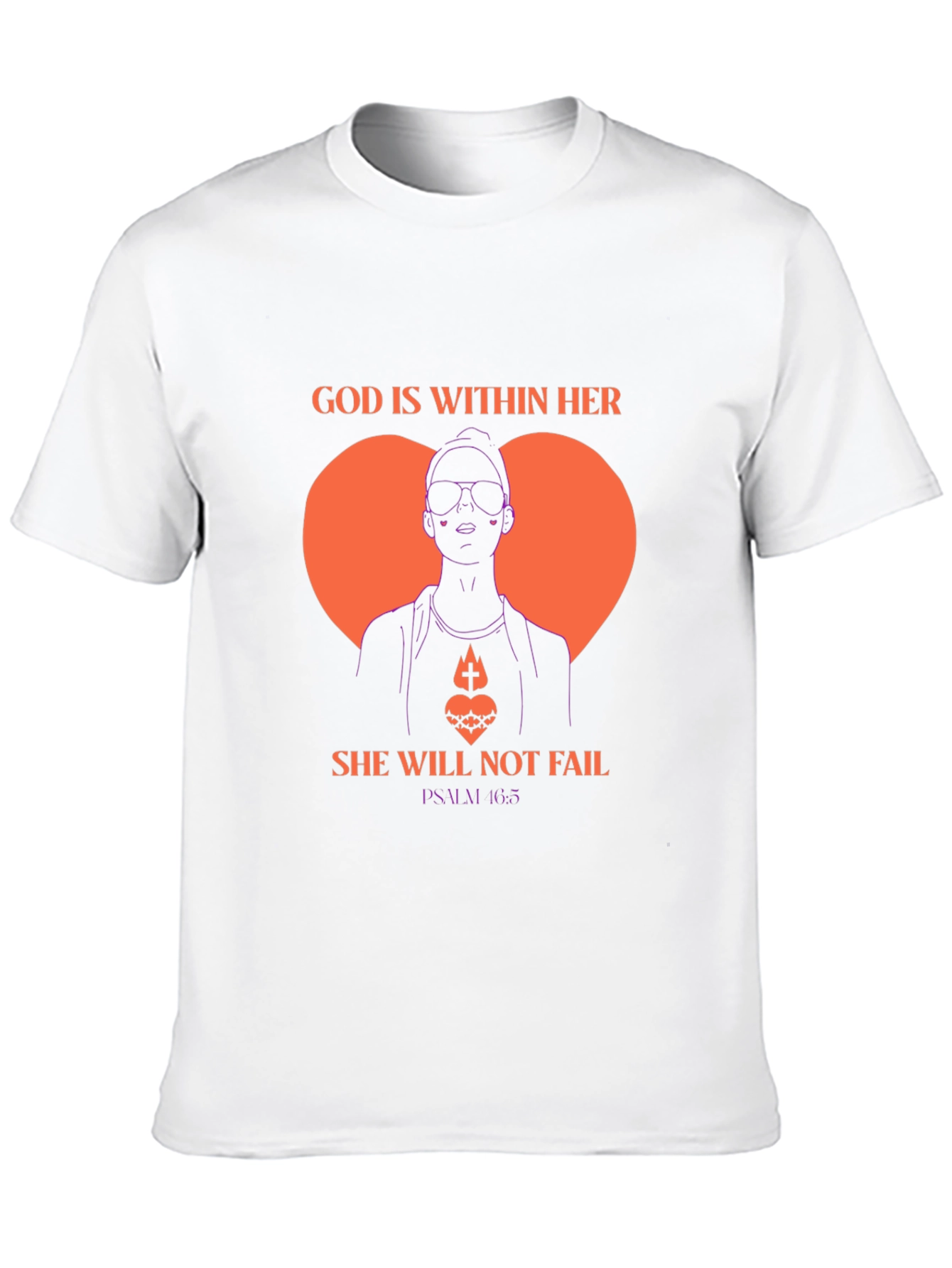 God is Within Her Tee - Psalm 46:5 T-Shirt