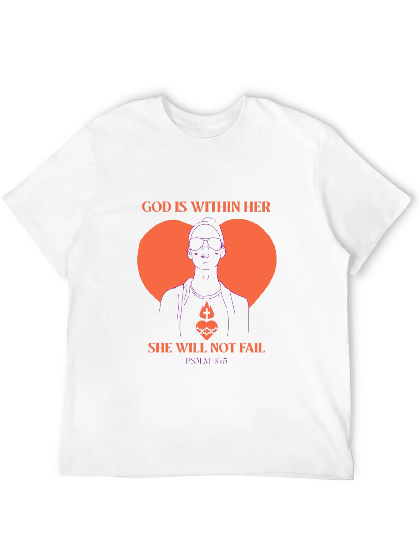God is Within Her Tee - Psalm 46:5 T-Shirt