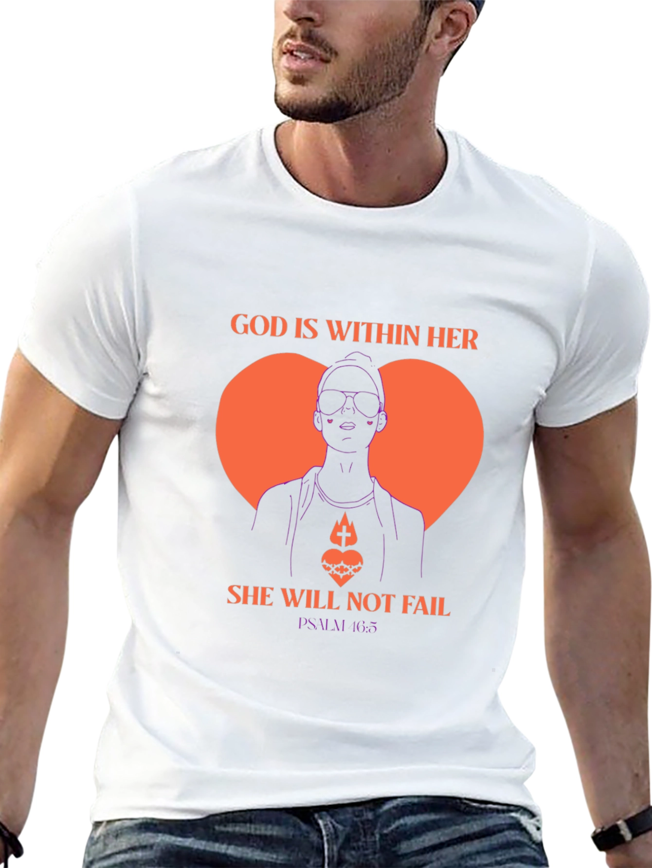 God is Within Her Tee - Psalm 46:5 T-Shirt