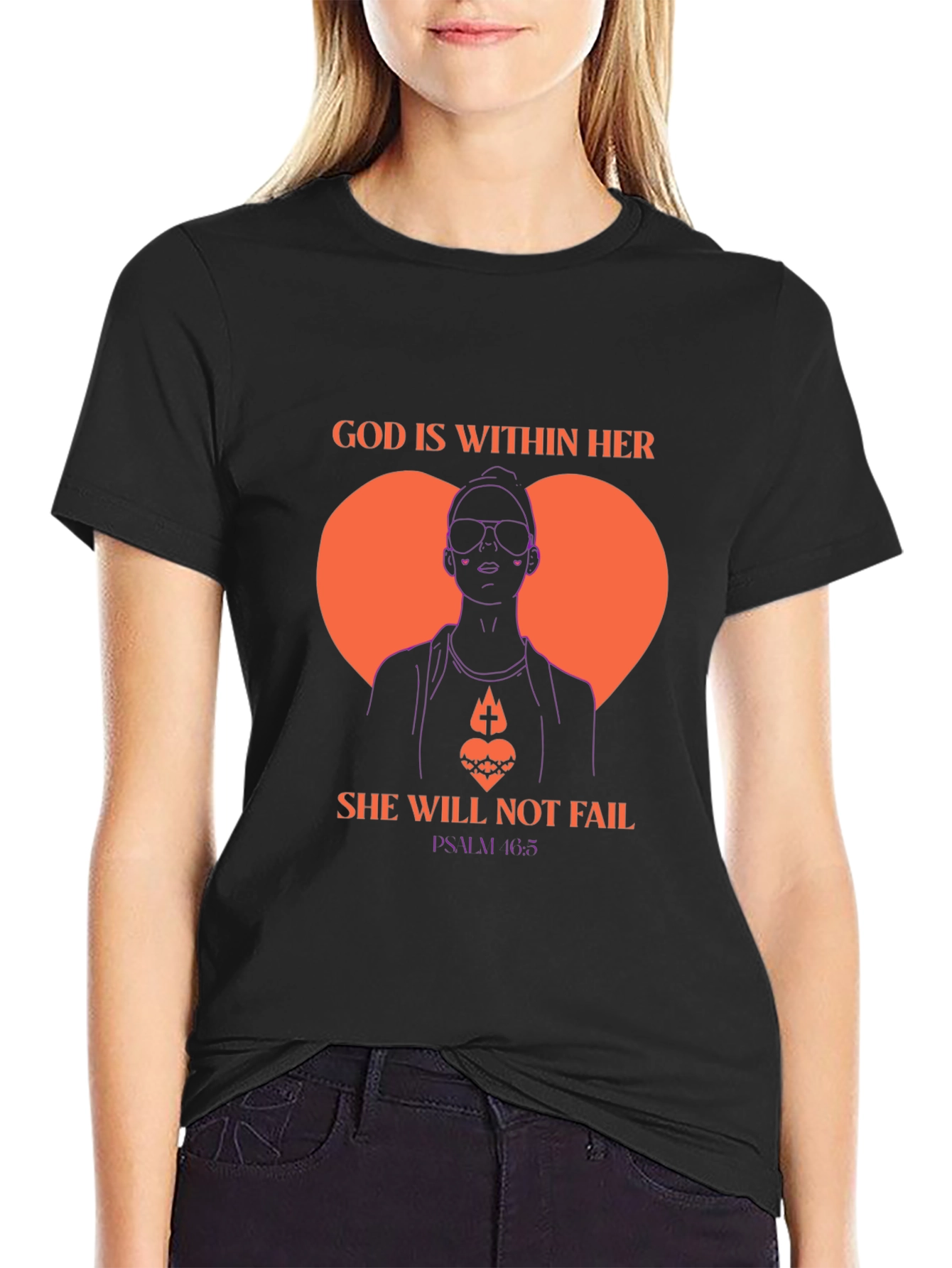 God is Within Her Tee - Psalm 46:5 T-Shirt