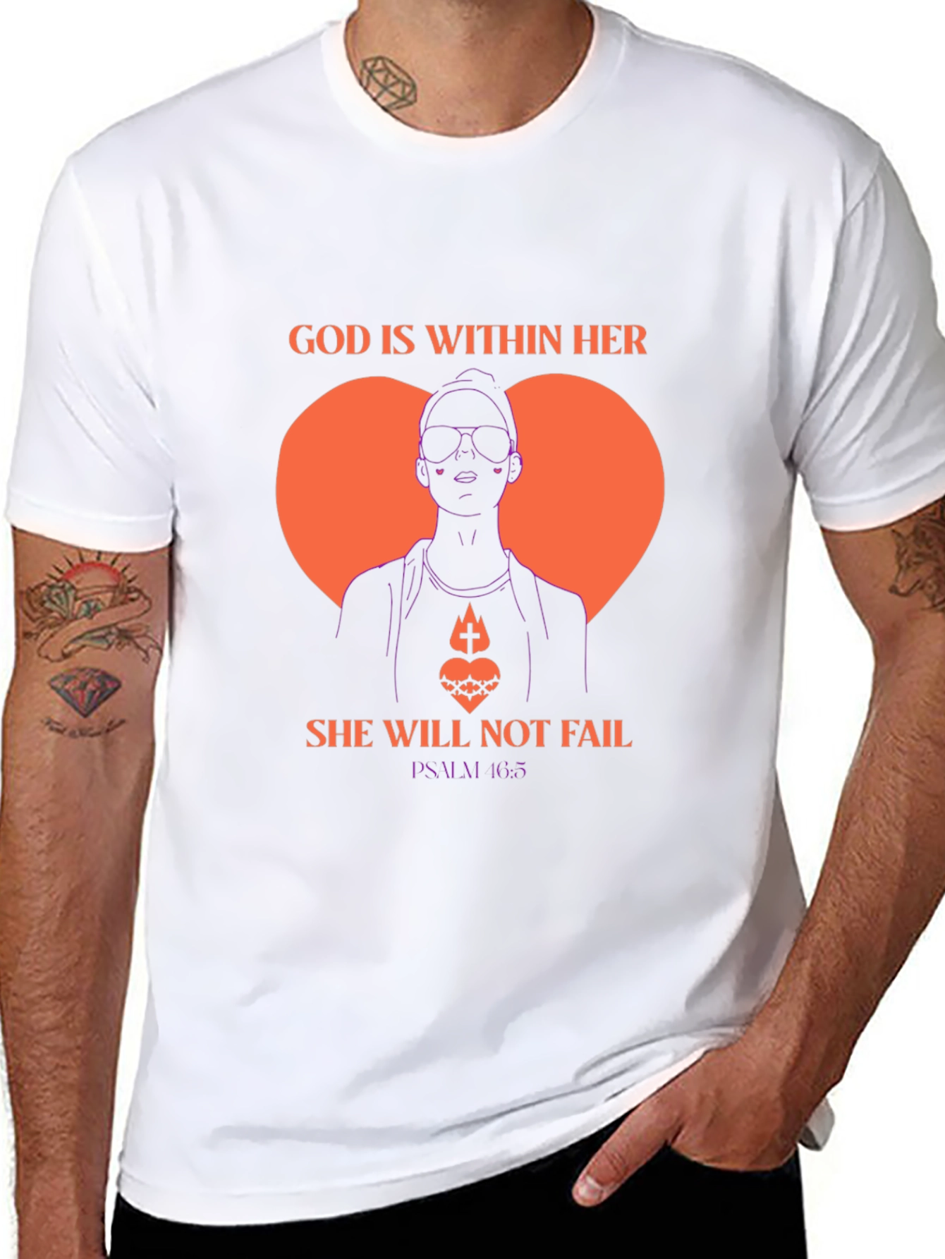 God is Within Her Tee - Psalm 46:5 T-Shirt