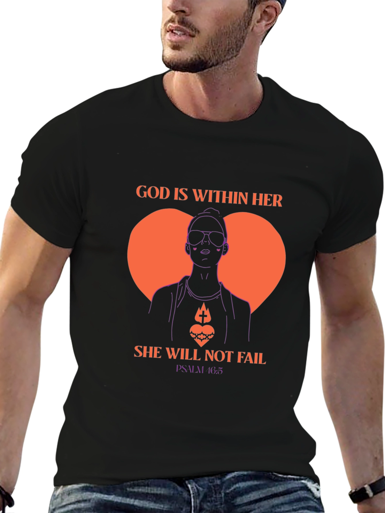 God is Within Her Tee - Psalm 46:5 T-Shirt