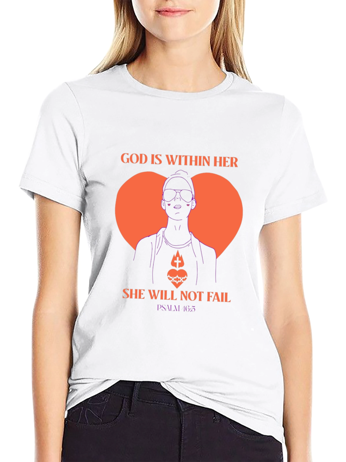 God is Within Her Tee - Psalm 46:5 T-Shirt