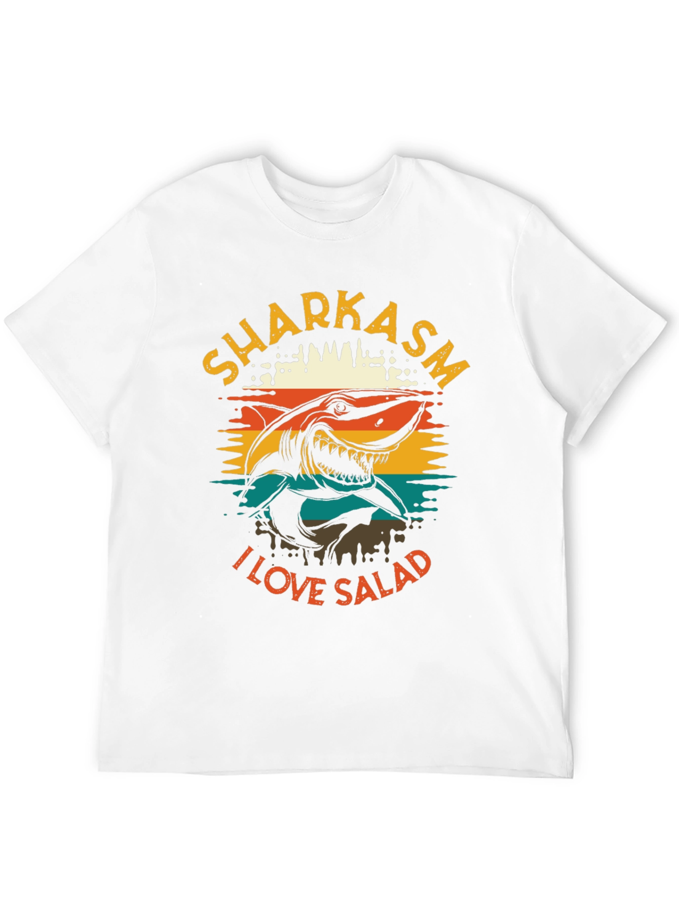 Sharkasm I Love Salad Graphic T-Shirt