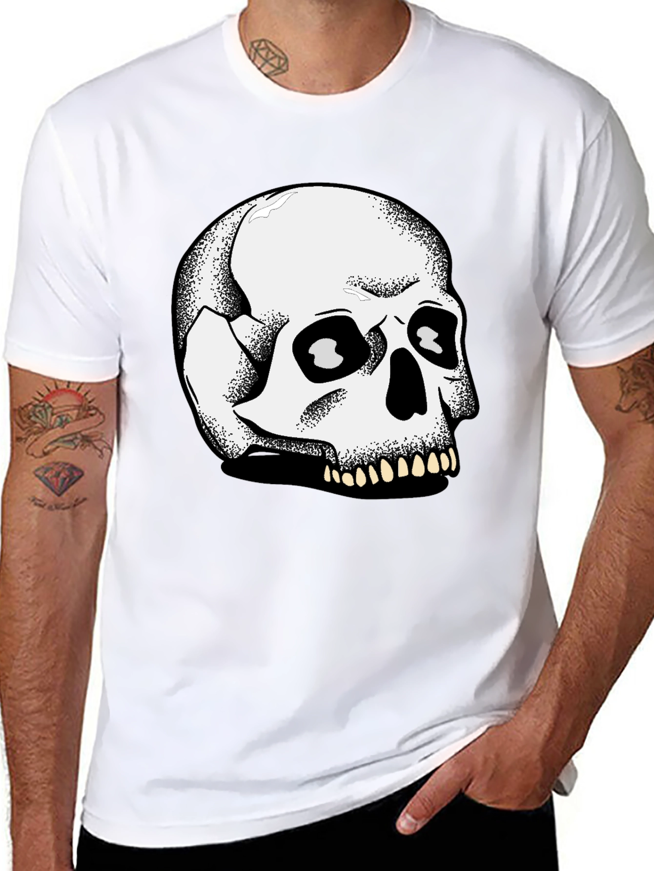 Skull Graphic Black T-Shirt
