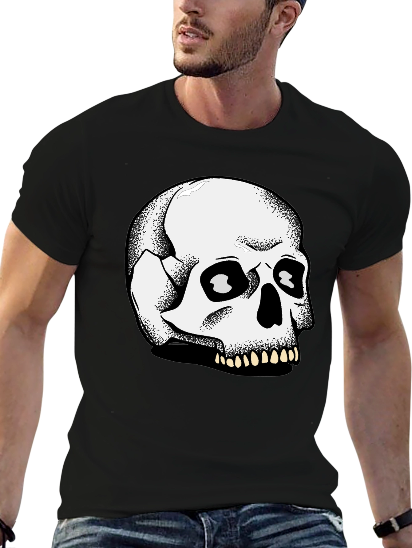 Skull Graphic Black T-Shirt