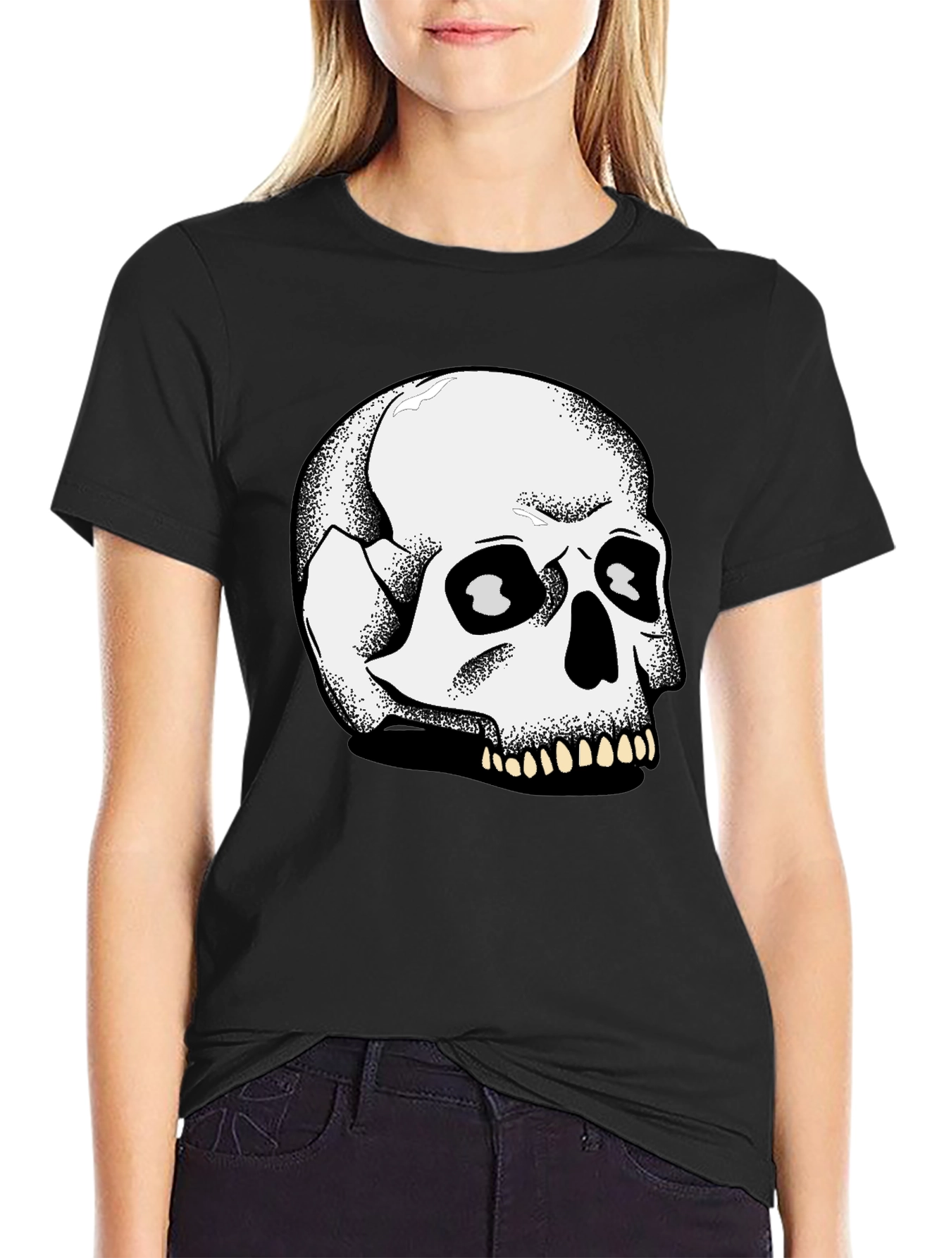 Skull Graphic Black T-Shirt