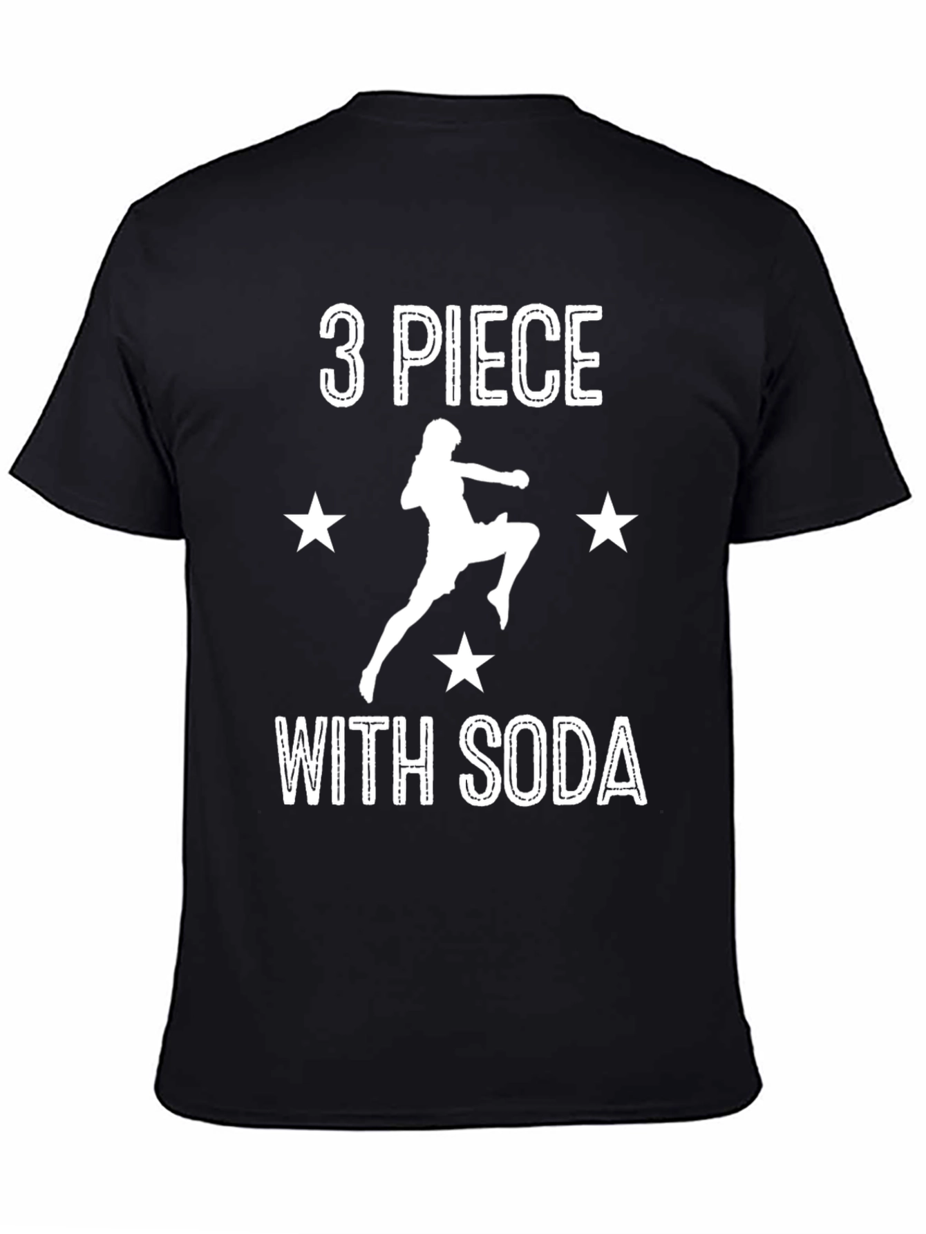 3 Piece With Soda Black Graphic Tee