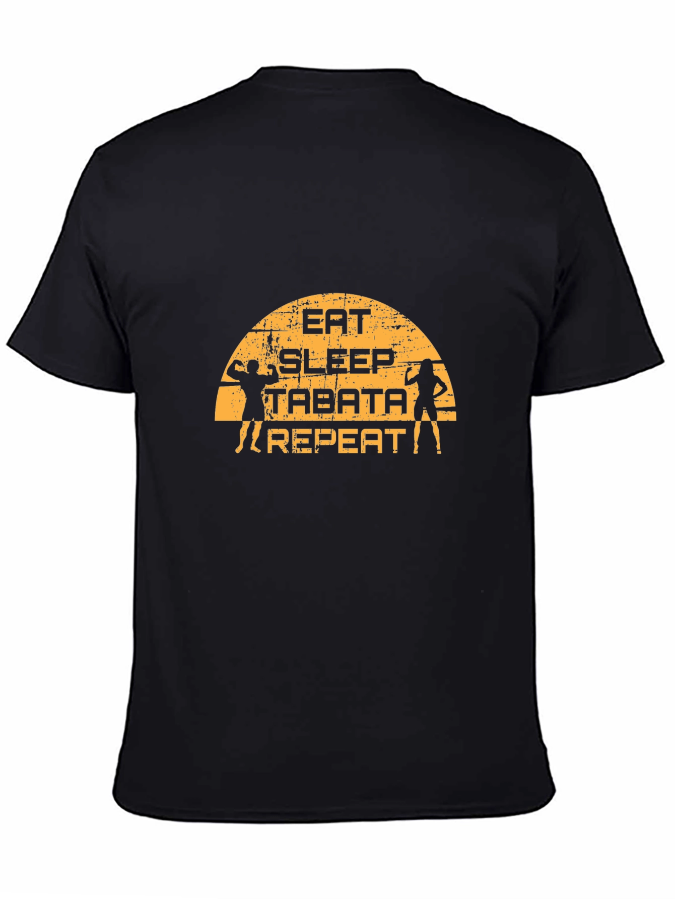 Eat Sleep Tabata Repeat Black T-Shirt