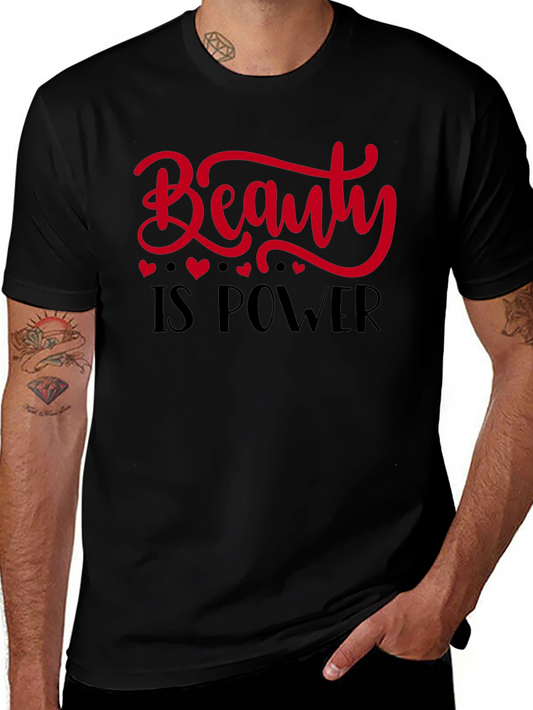 Beauty is Power Black Graphic Tee