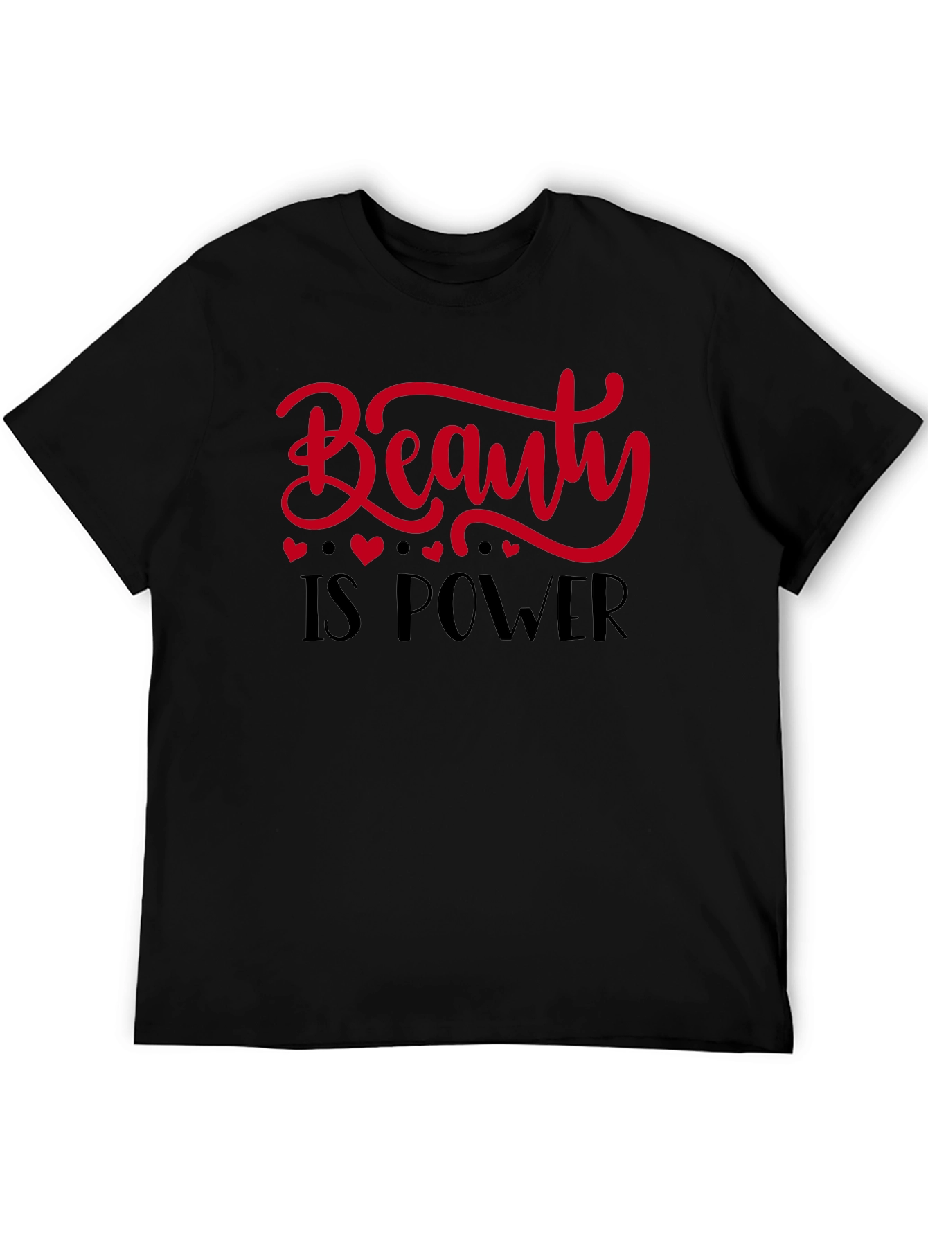 Beauty is Power Black Graphic Tee