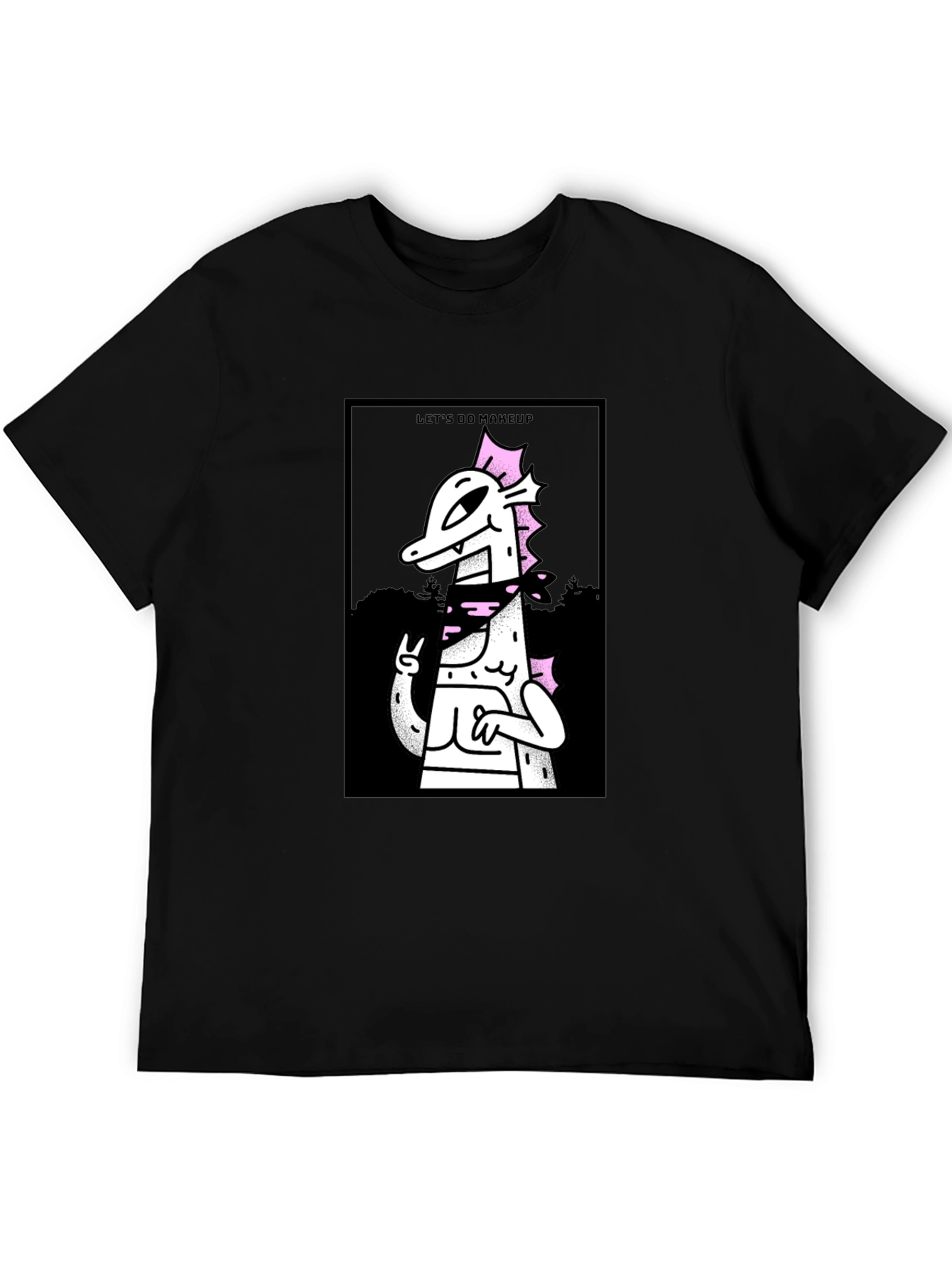 Lets Do Makeup T-Shirt - Black Cotton Graphic Tee