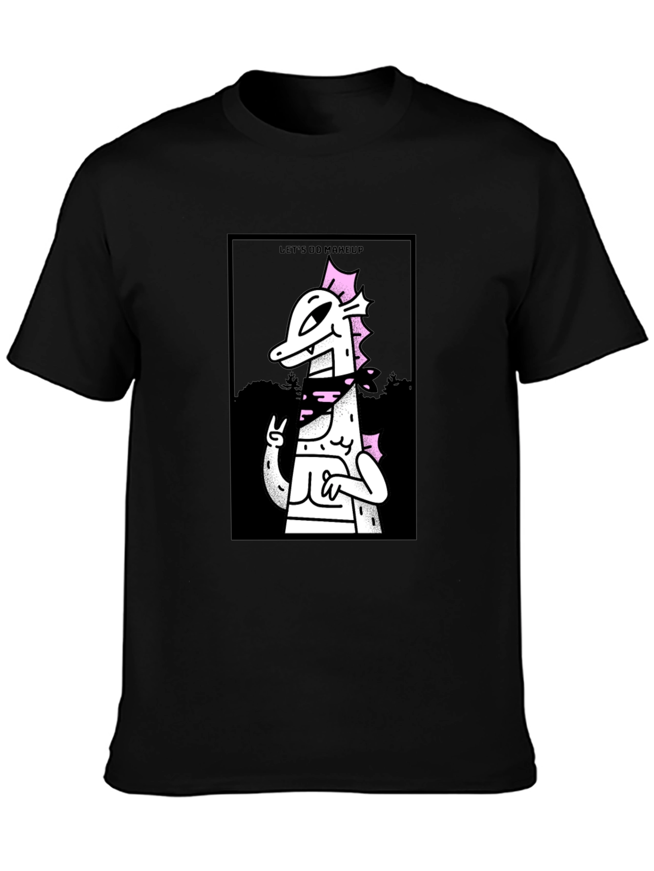 Lets Do Makeup T-Shirt - Black Cotton Graphic Tee