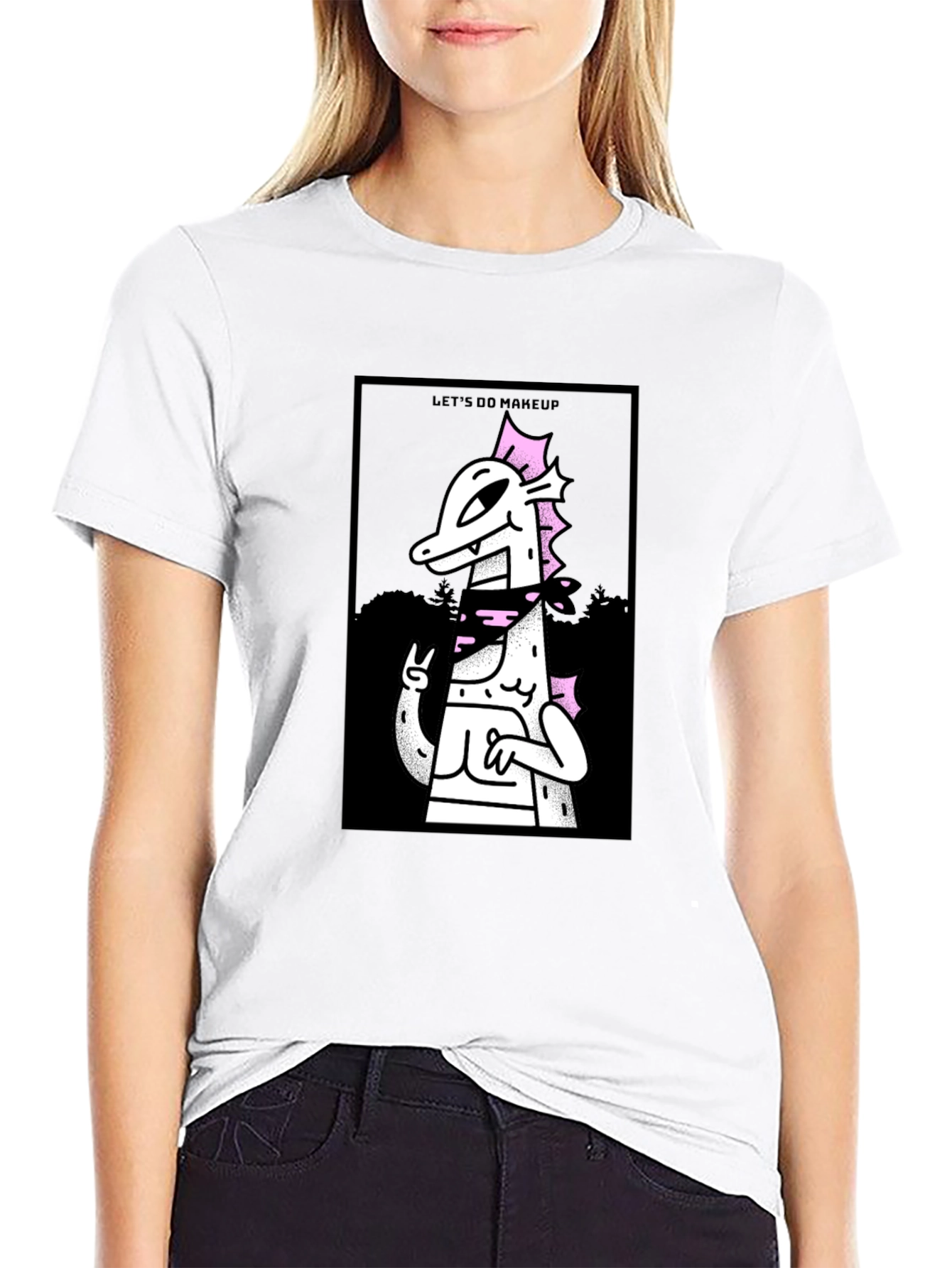 Lets Do Makeup T-Shirt - Black Cotton Graphic Tee