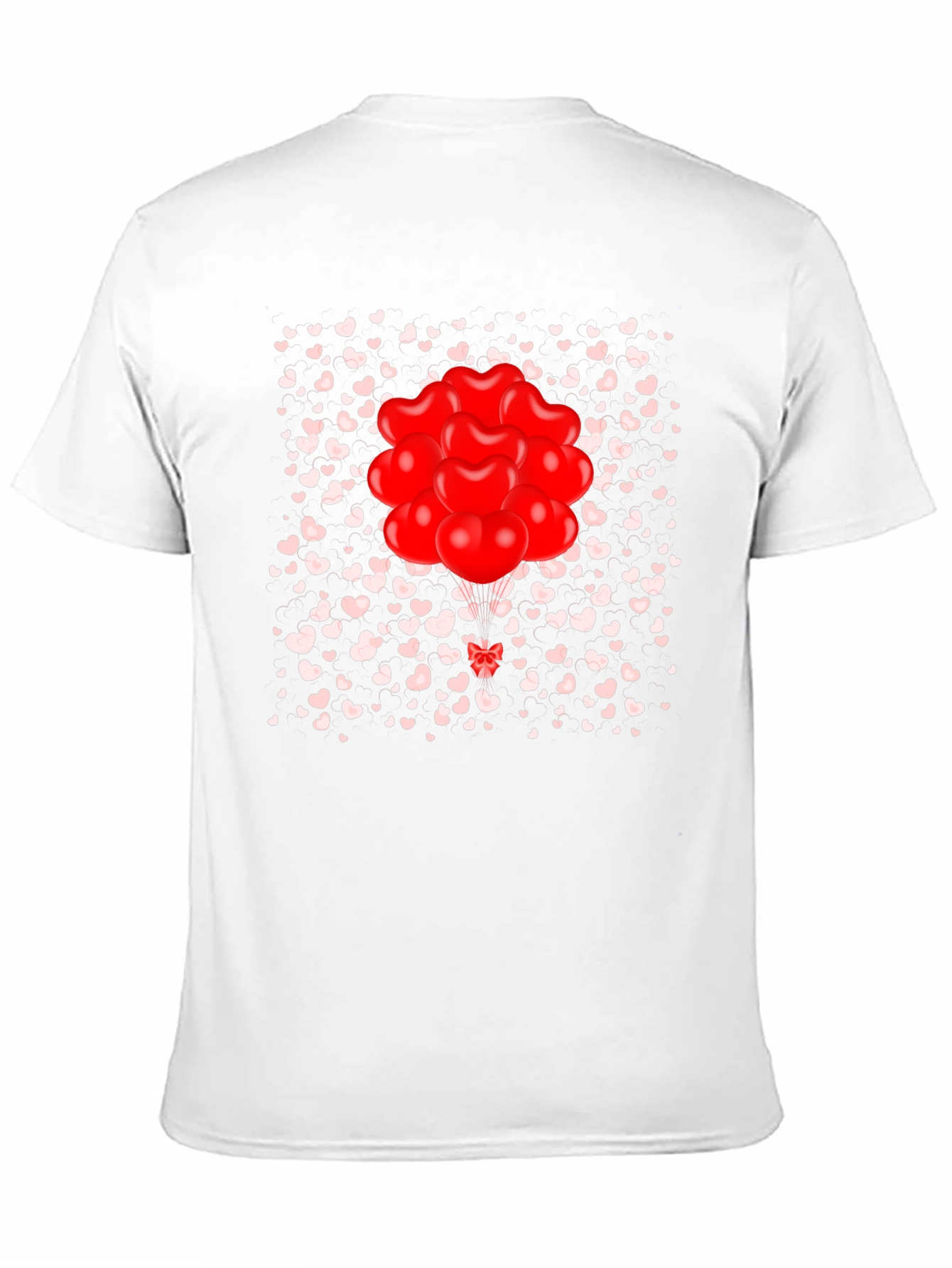Heart Balloons Graphic Tee - Valentines Day Shirt