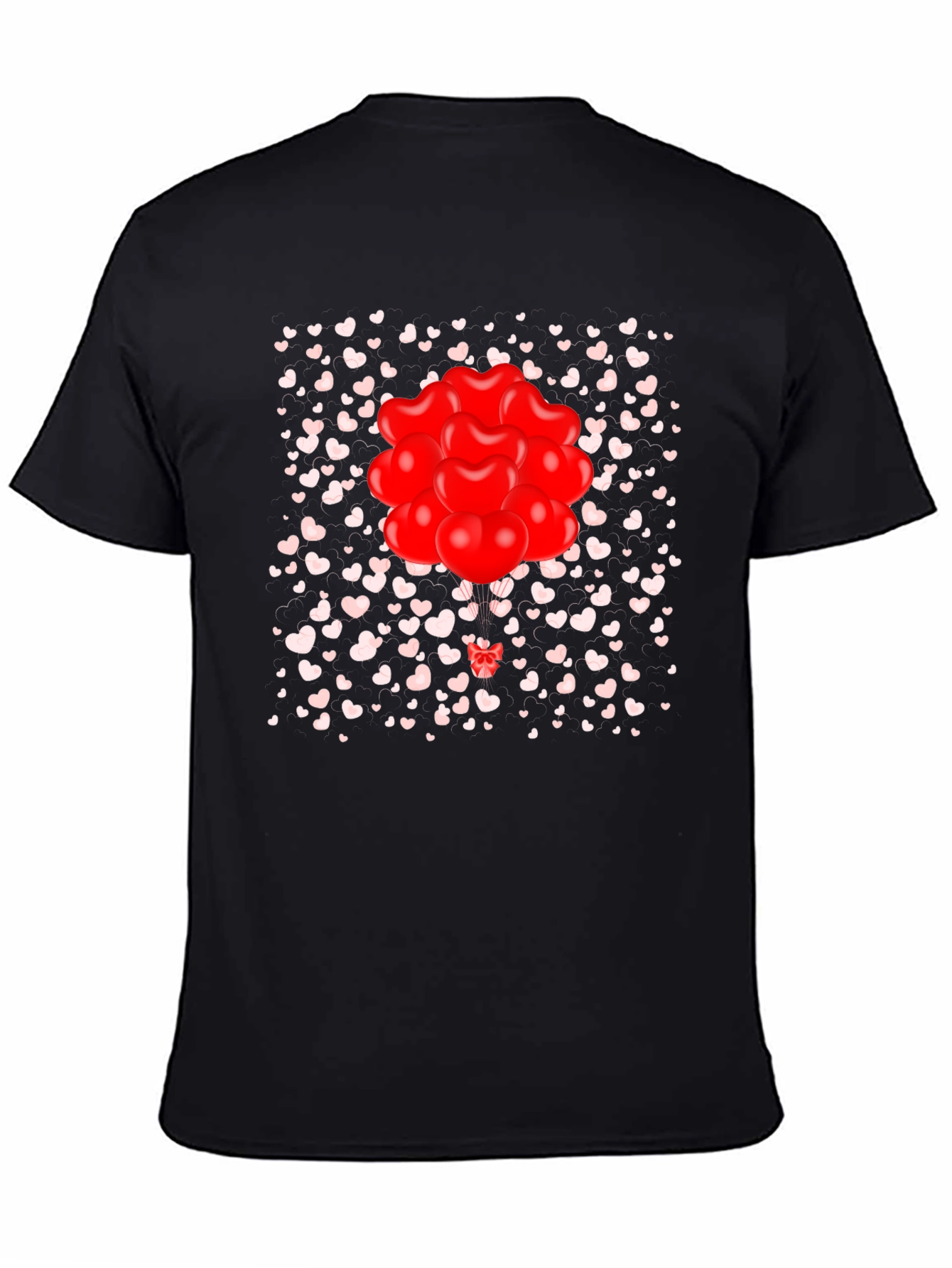 Heart Balloons Graphic Tee - Valentines Day Shirt
