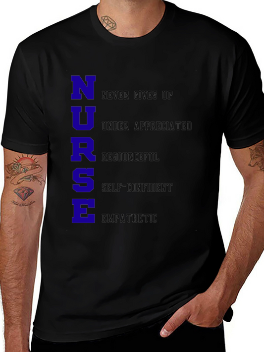 Nurse Qualities T-Shirt - Black Cotton Blend