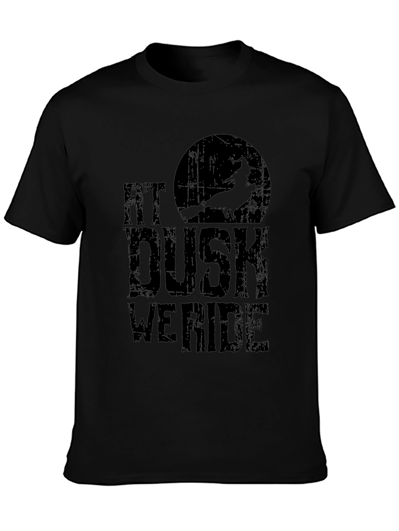 At Dusk We Ride T-Shirt - Witch Halloween Tee