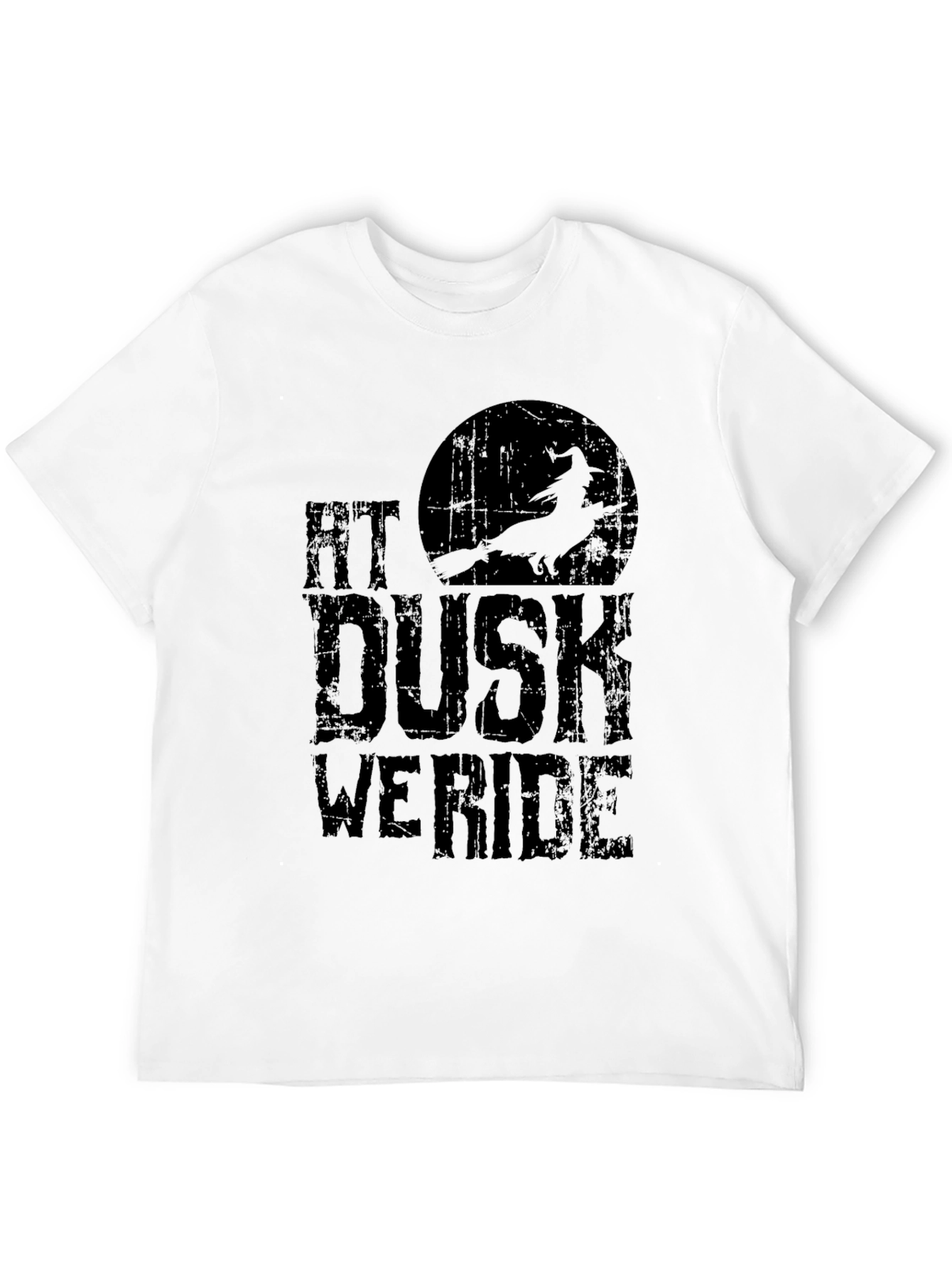 At Dusk We Ride T-Shirt - Witch Halloween Tee