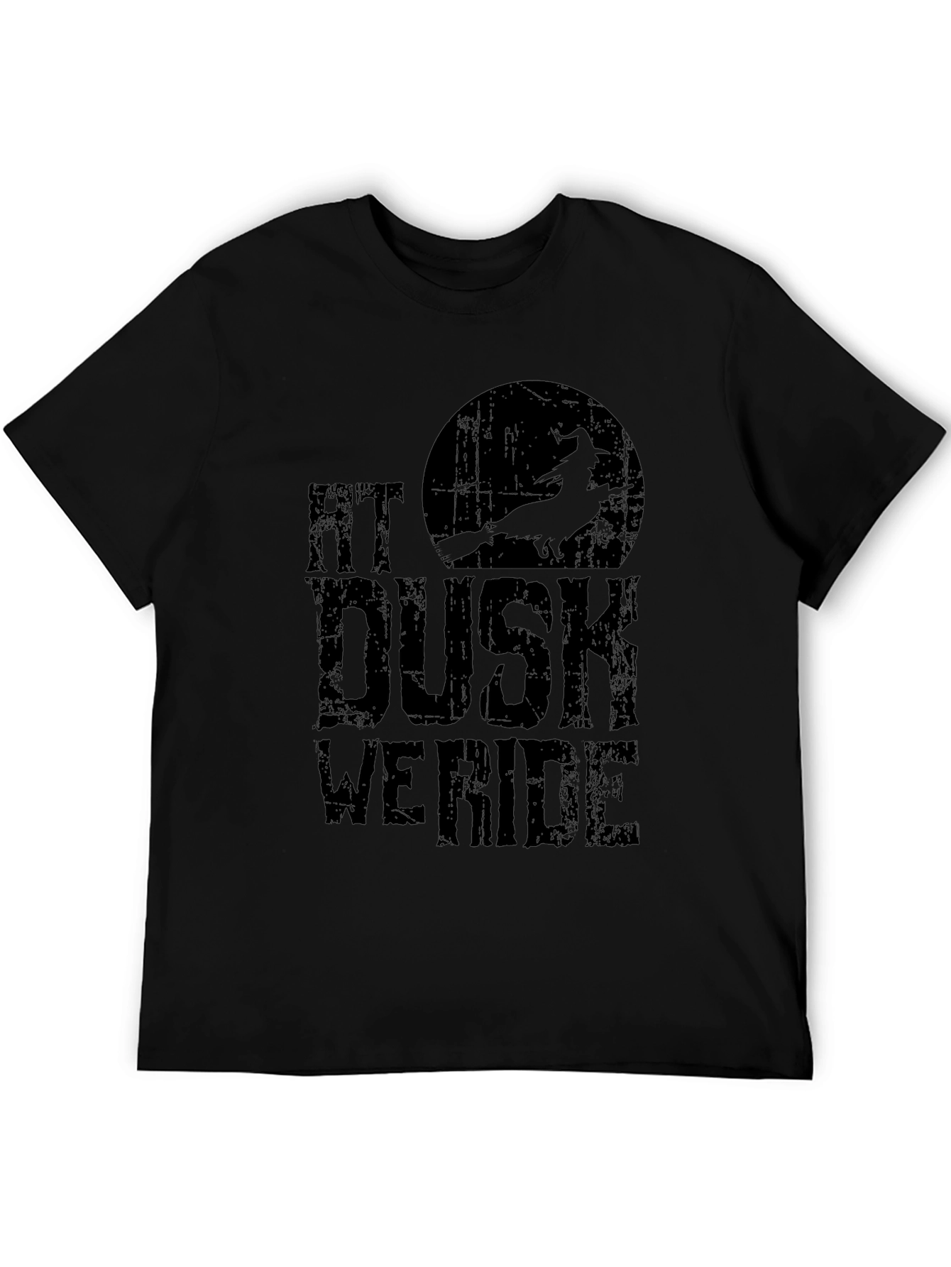At Dusk We Ride T-Shirt - Witch Halloween Tee