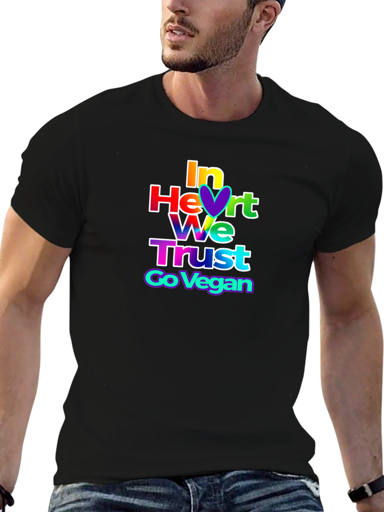 In Heart We Trust Vegan Graphic Tee