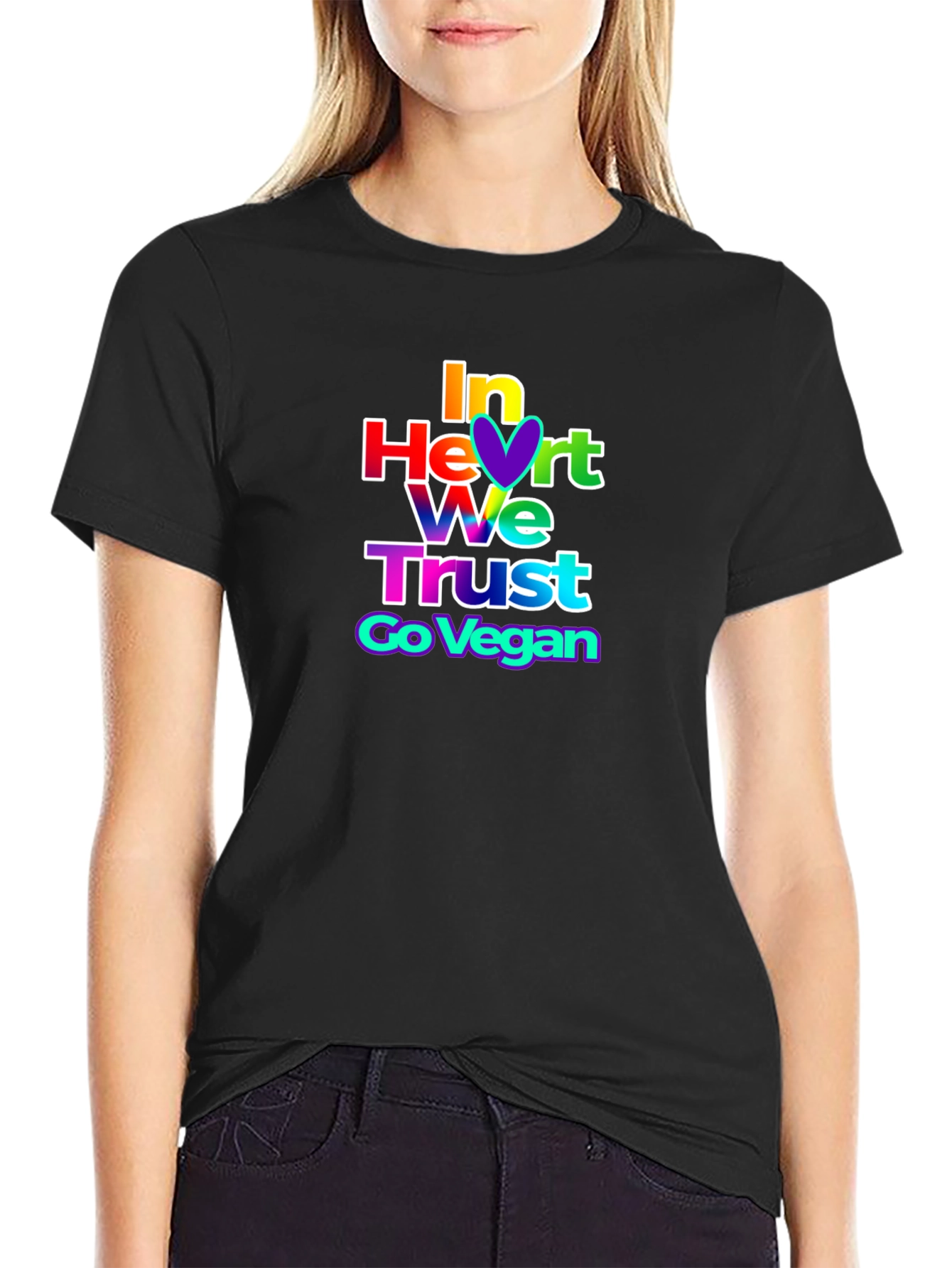 In Heart We Trust Vegan Graphic Tee
