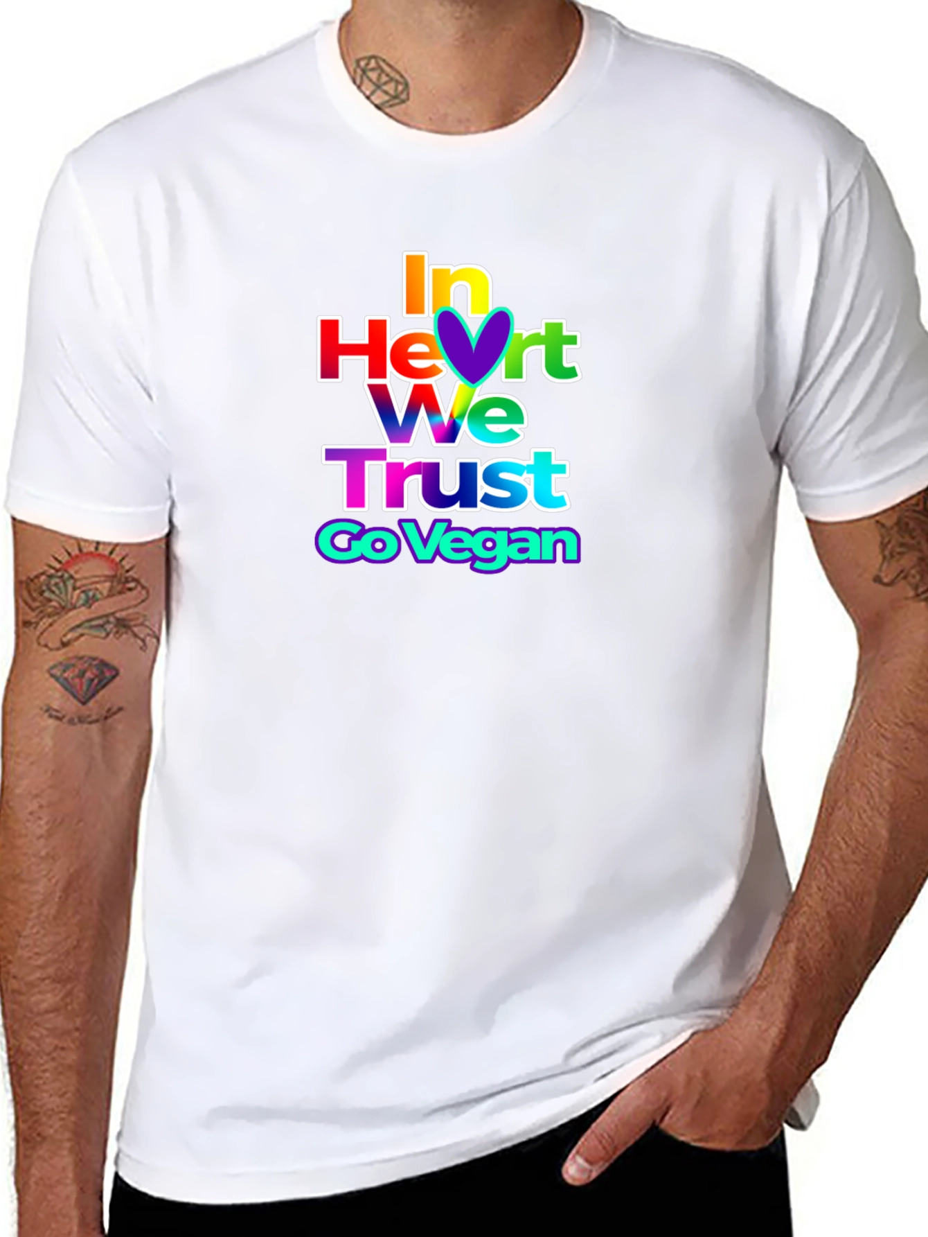 In Heart We Trust Vegan Graphic Tee