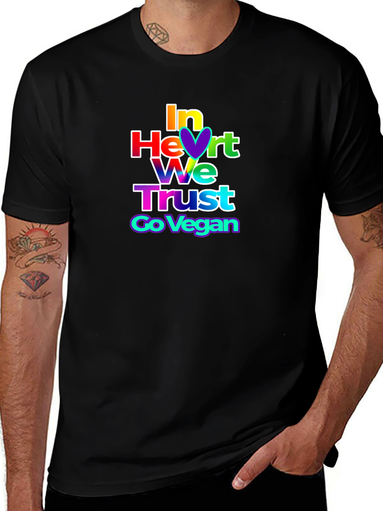 In Heart We Trust Vegan Graphic Tee
