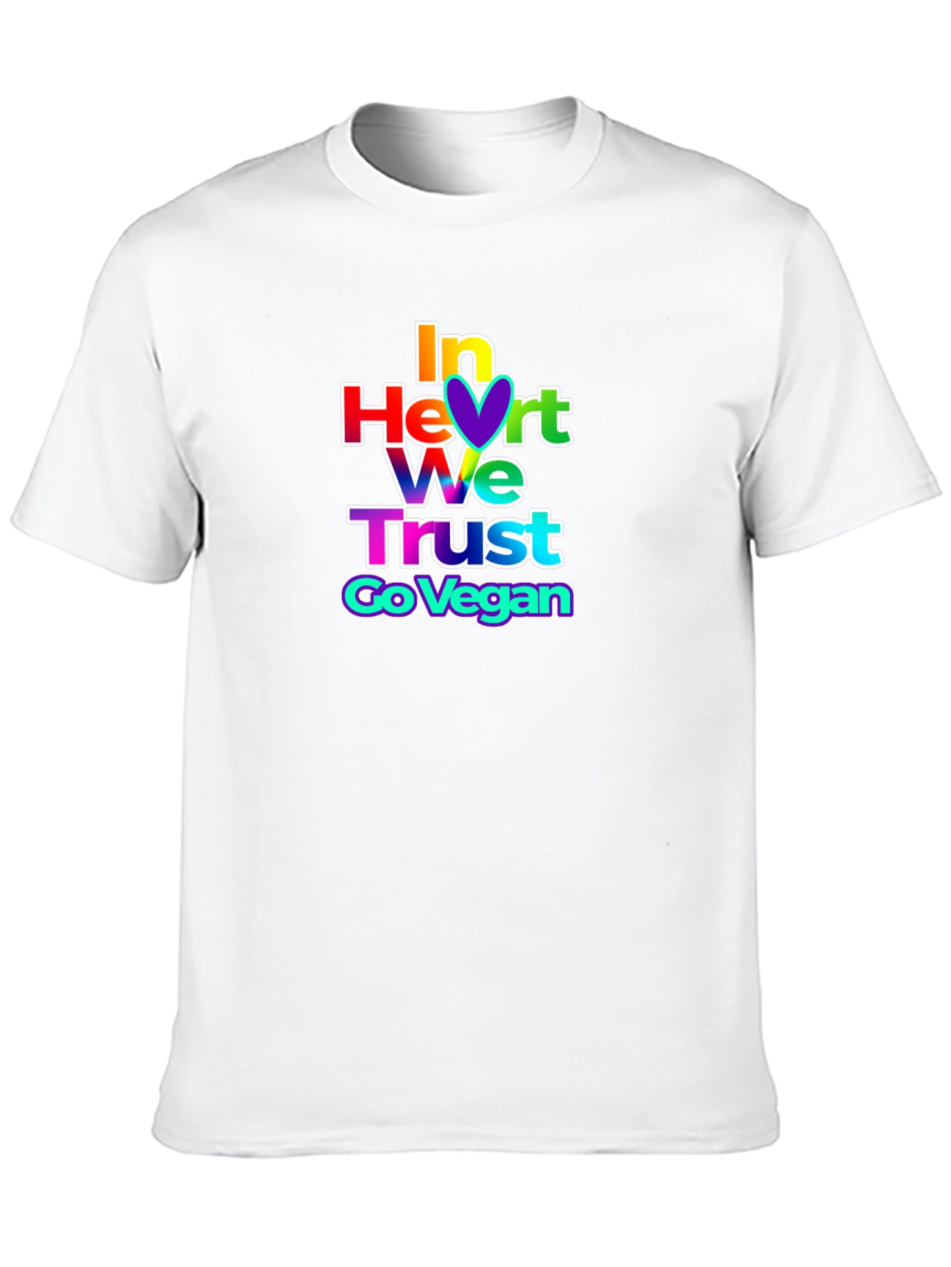 In Heart We Trust Vegan Graphic Tee