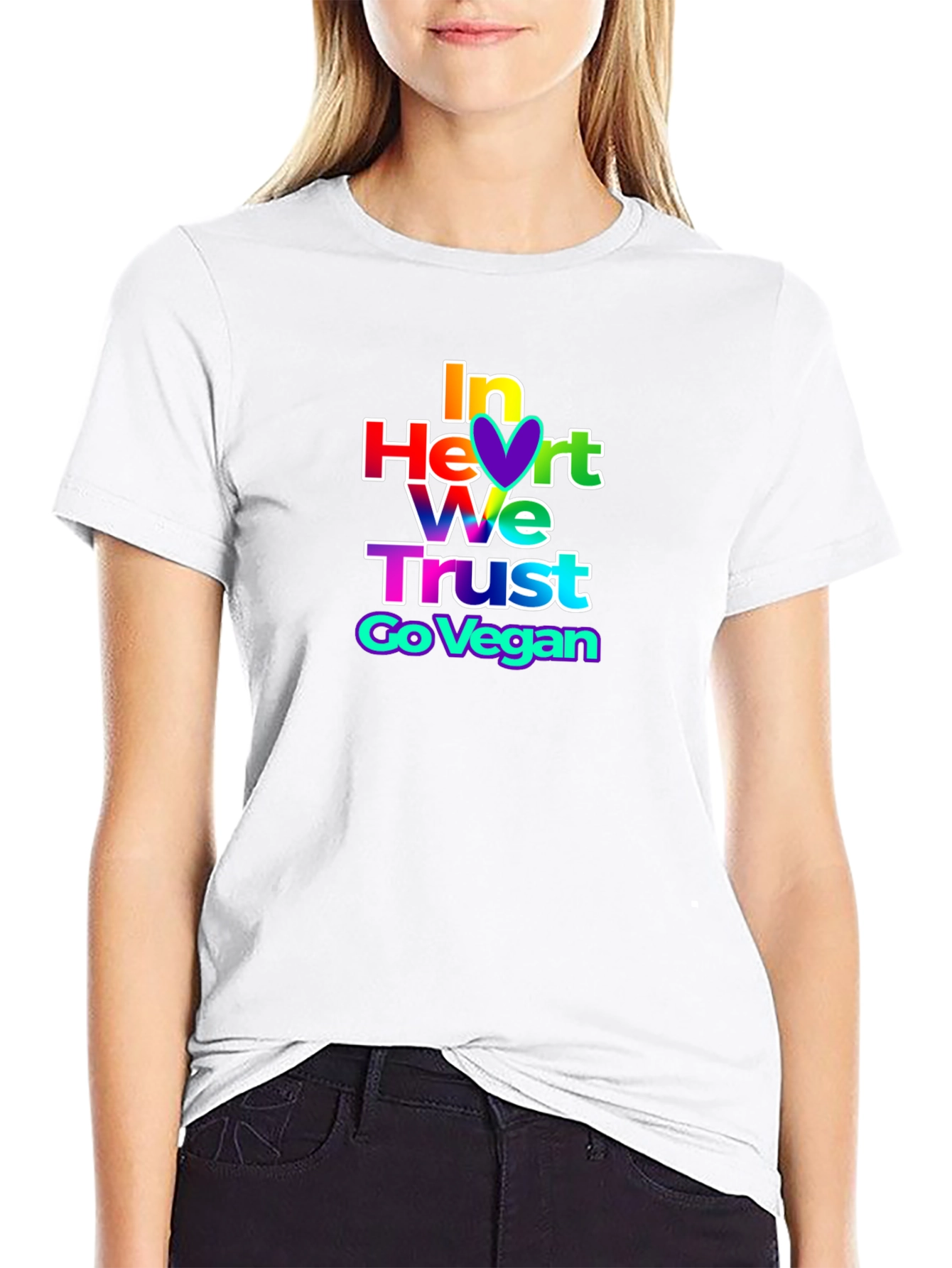 In Heart We Trust Vegan Graphic Tee