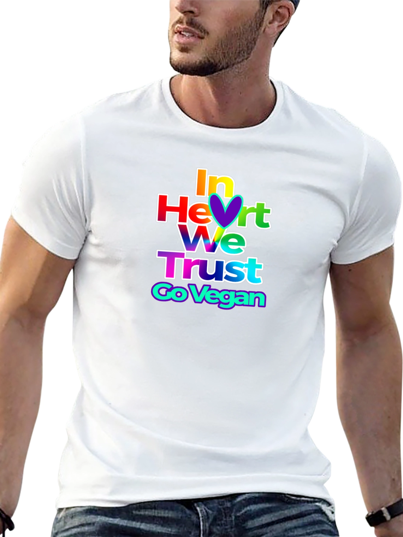 In Heart We Trust Vegan Graphic Tee