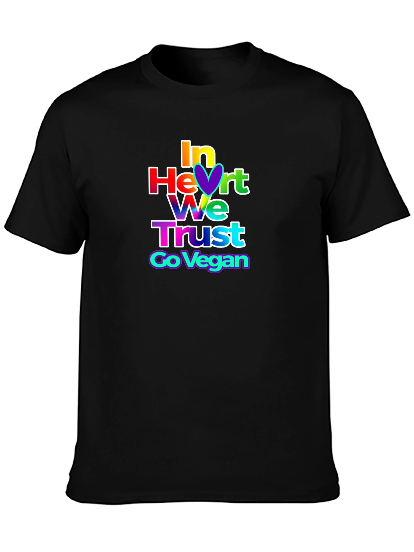 In Heart We Trust Vegan Graphic Tee