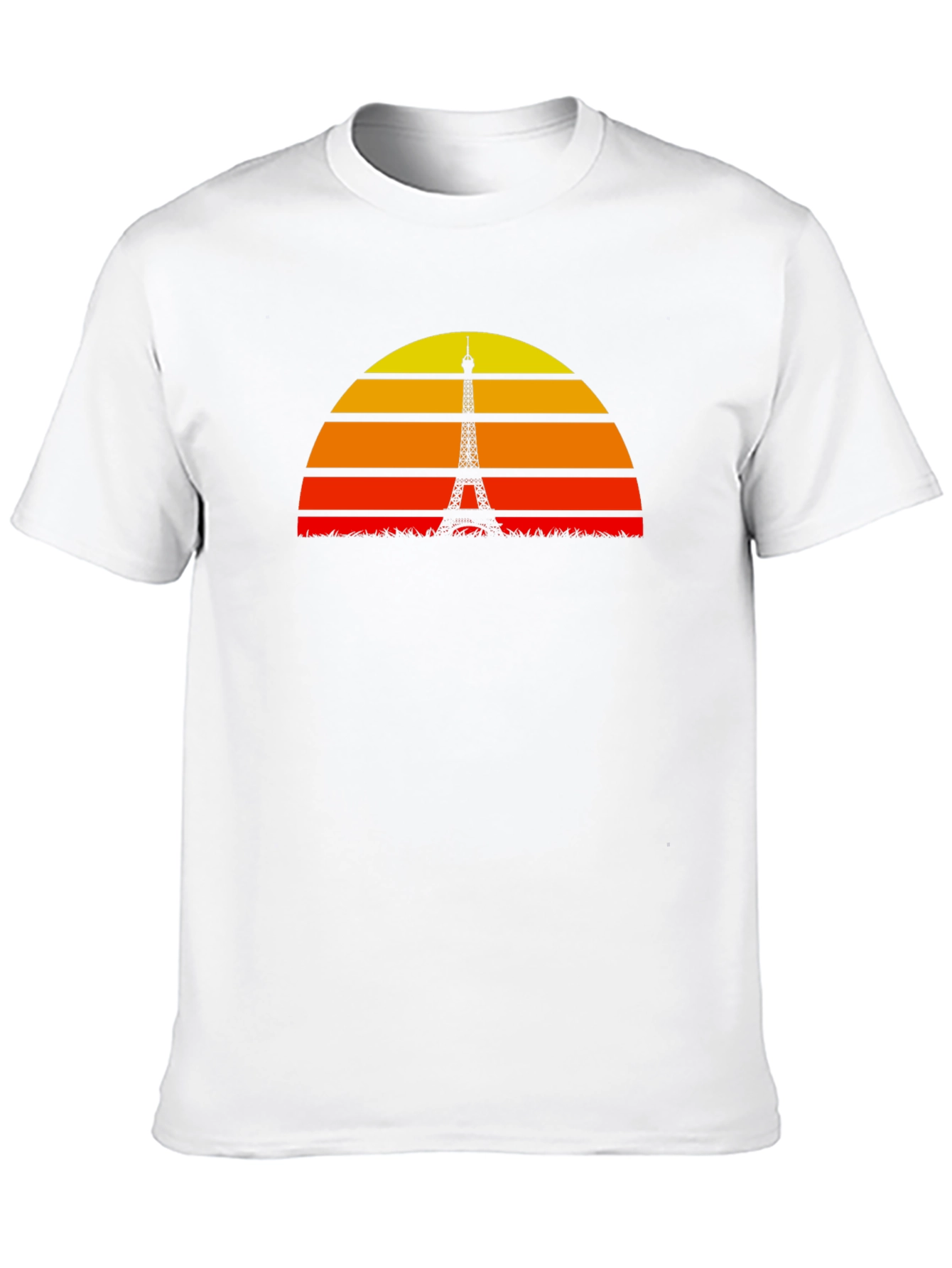Paris Sunset Silhouette Graphic T-Shirt