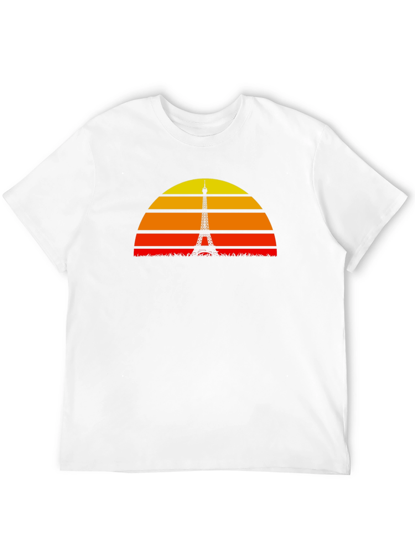 Paris Sunset Silhouette Graphic T-Shirt