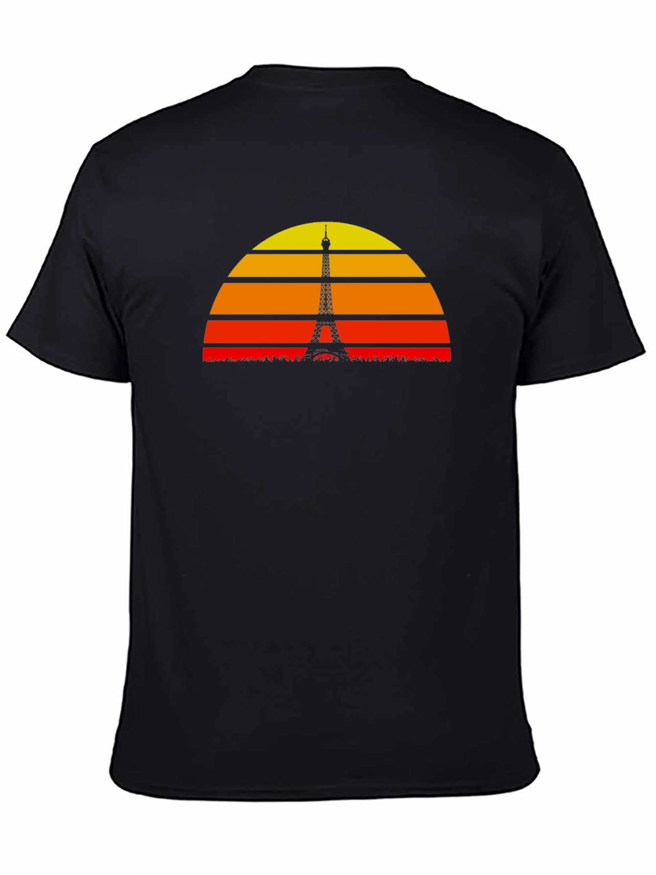 Paris Sunset Silhouette Graphic T-Shirt