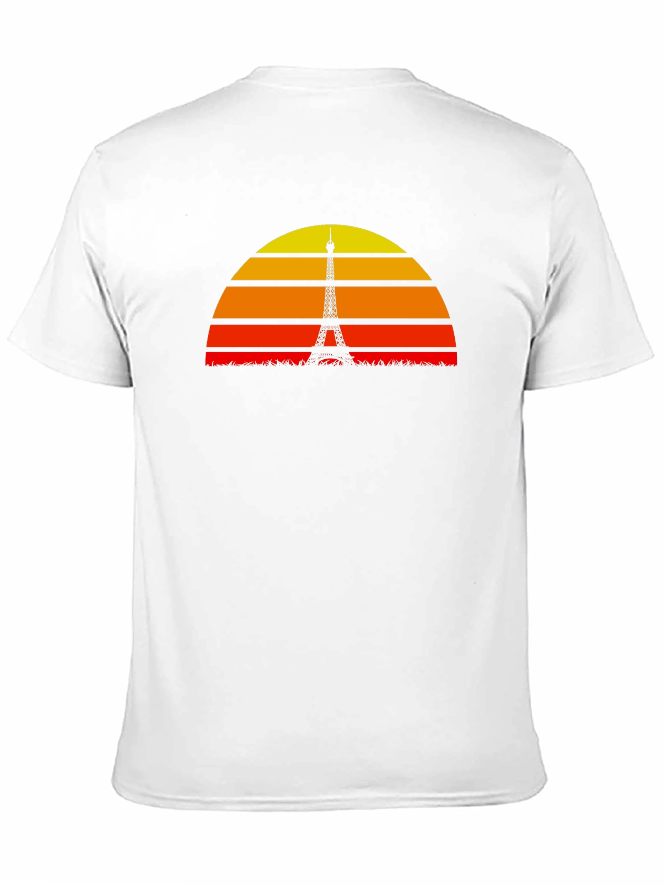 Paris Sunset Silhouette Graphic T-Shirt